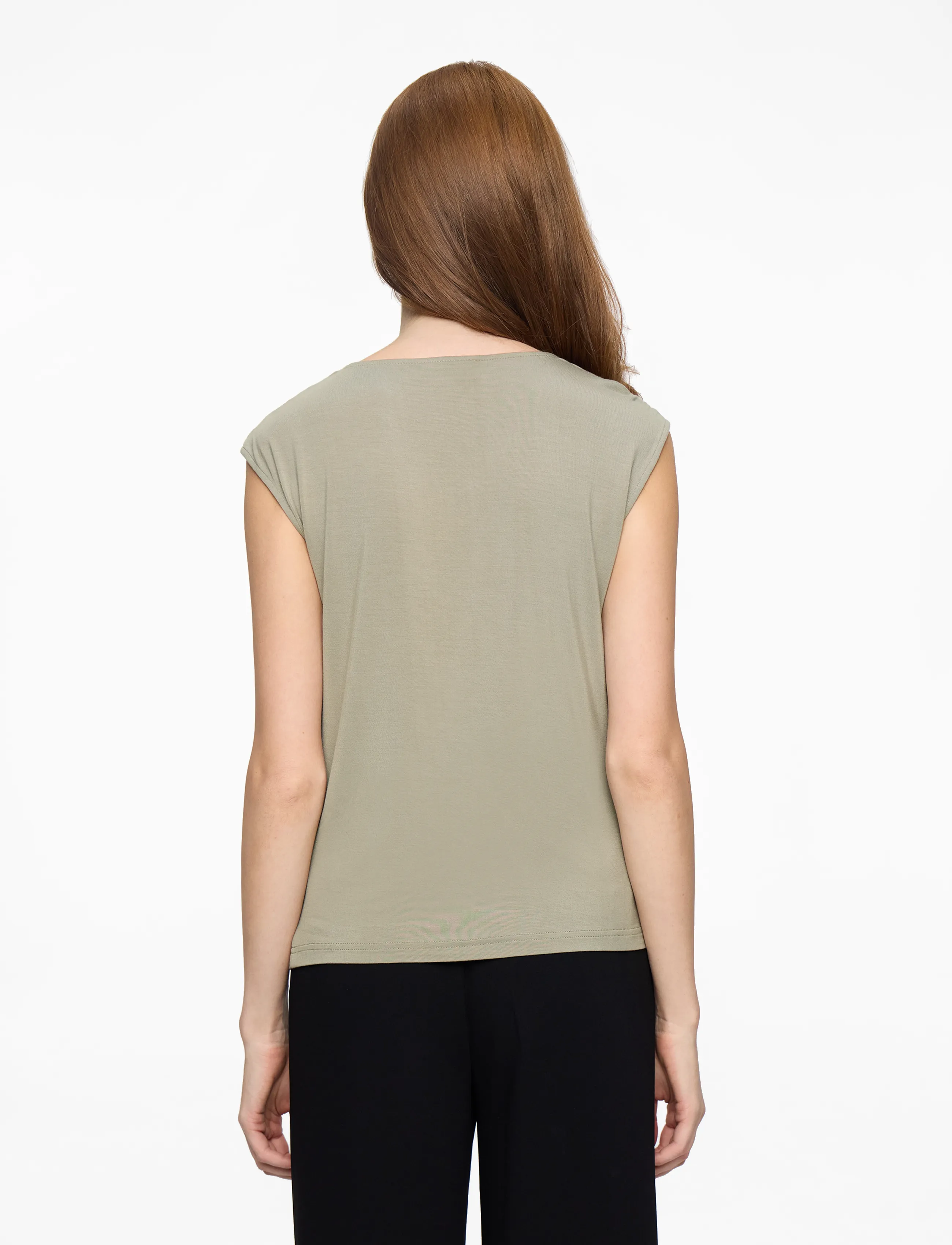 Rosemunde - RWBiarritz SS Waterfall T-shirt - laveste priser - laurel oak - 4