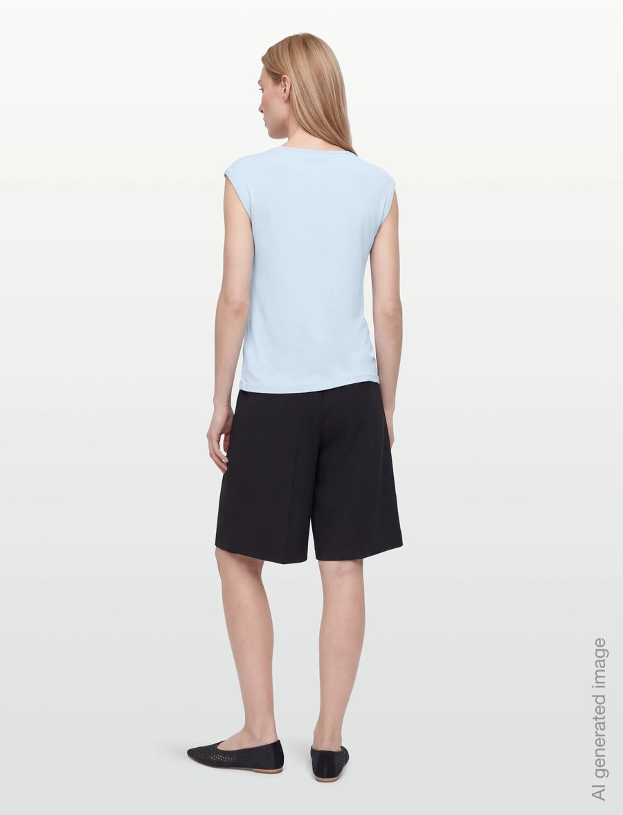 Rosemunde - RWBiarritz SS Waterfall T-shirt - t-shirts - nantucket blue - 4