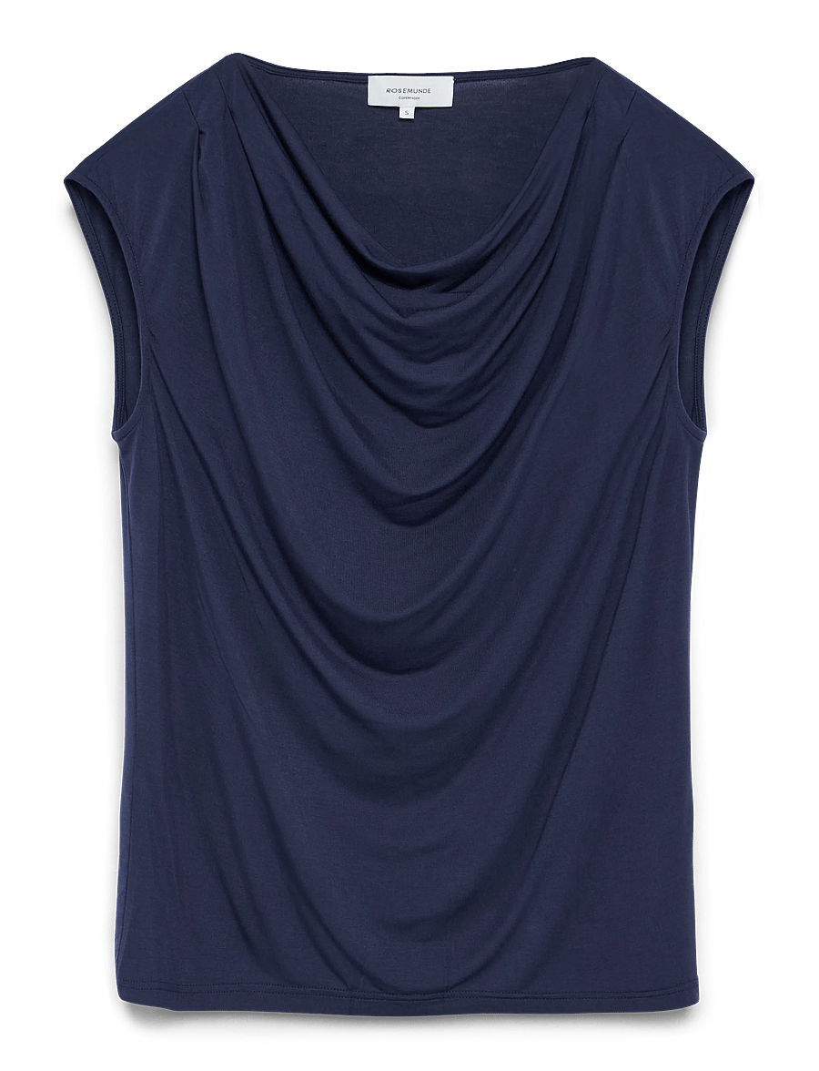 Rosemunde - RWBiarritz SS Waterfall T-shirt - t-shirts - navy - 1