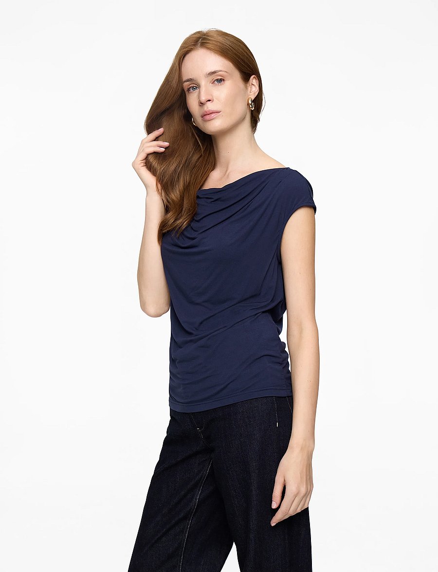 Rosemunde - RWBiarritz SS Waterfall T-shirt - t-shirts - navy - 3