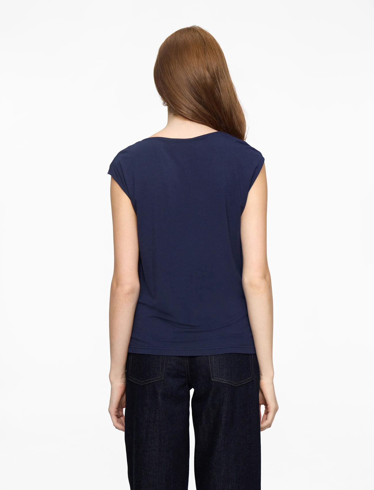 Rosemunde - RWBiarritz SS Waterfall T-shirt - t-särgid - navy - 4
