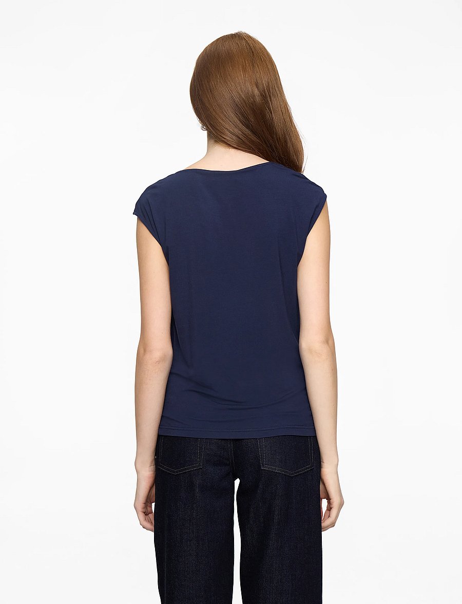 Rosemunde - RWBiarritz SS Waterfall T-shirt - t-shirts - navy - 4