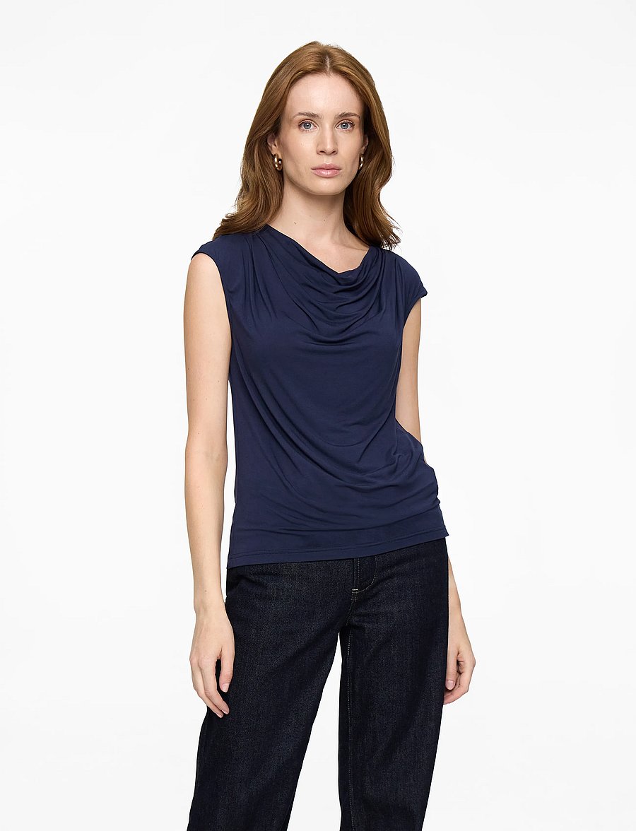 Rosemunde - RWBiarritz SS Waterfall T-shirt - t-shirts - navy - 0