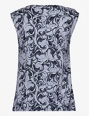 Rosemunde - Viscose t-shirt - mouwloze tops - navy swirl print - 1