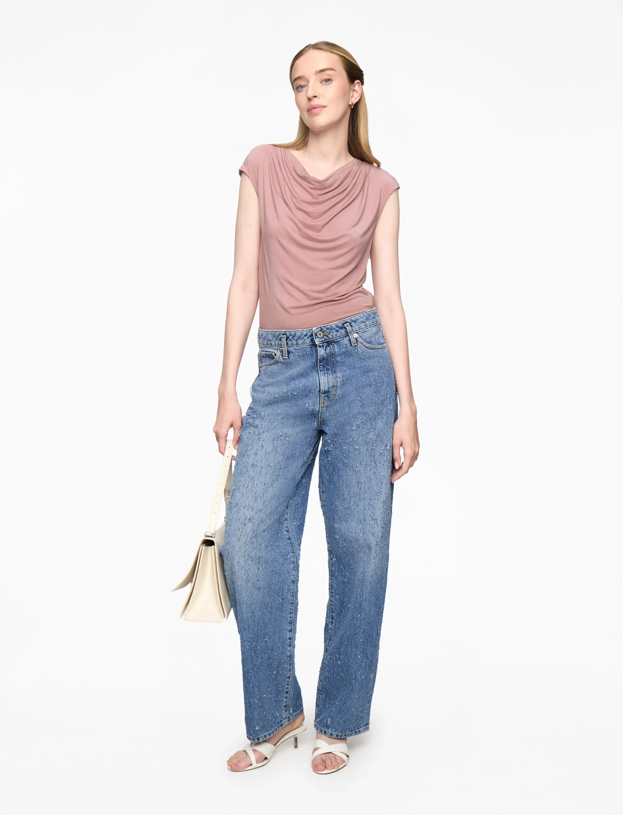 Rosemunde - RWBiarritz SS Waterfall T-shirt - t-särgid - woodrose - 2