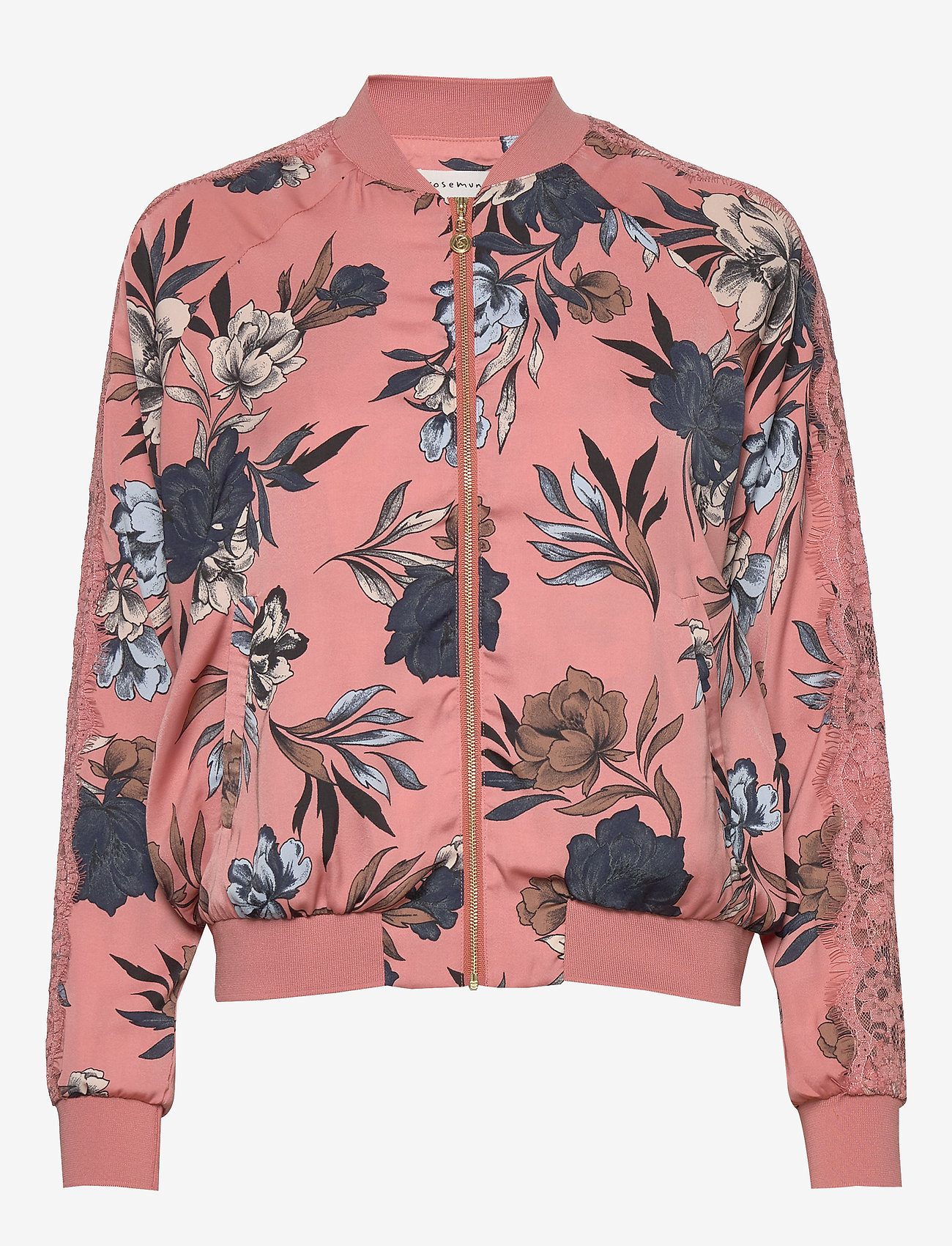 Rosemunde - Jacket ls - terracotta spring blossom print - 0