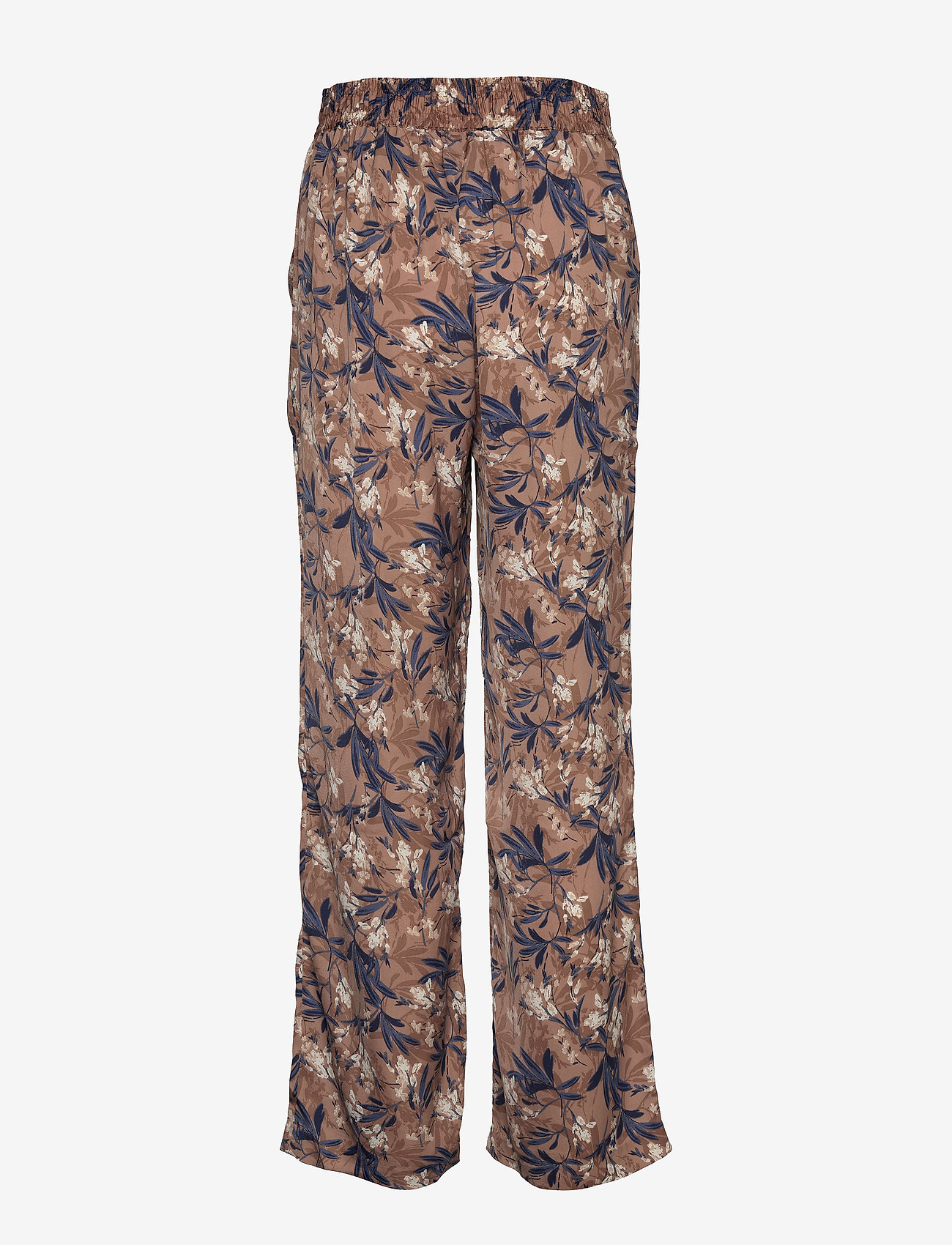 Rosemunde - Trousers - nougat poetic leaf print - 1