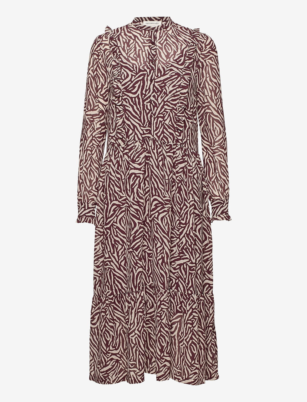 Rosemunde - Dress ls - grape zebra print - 0