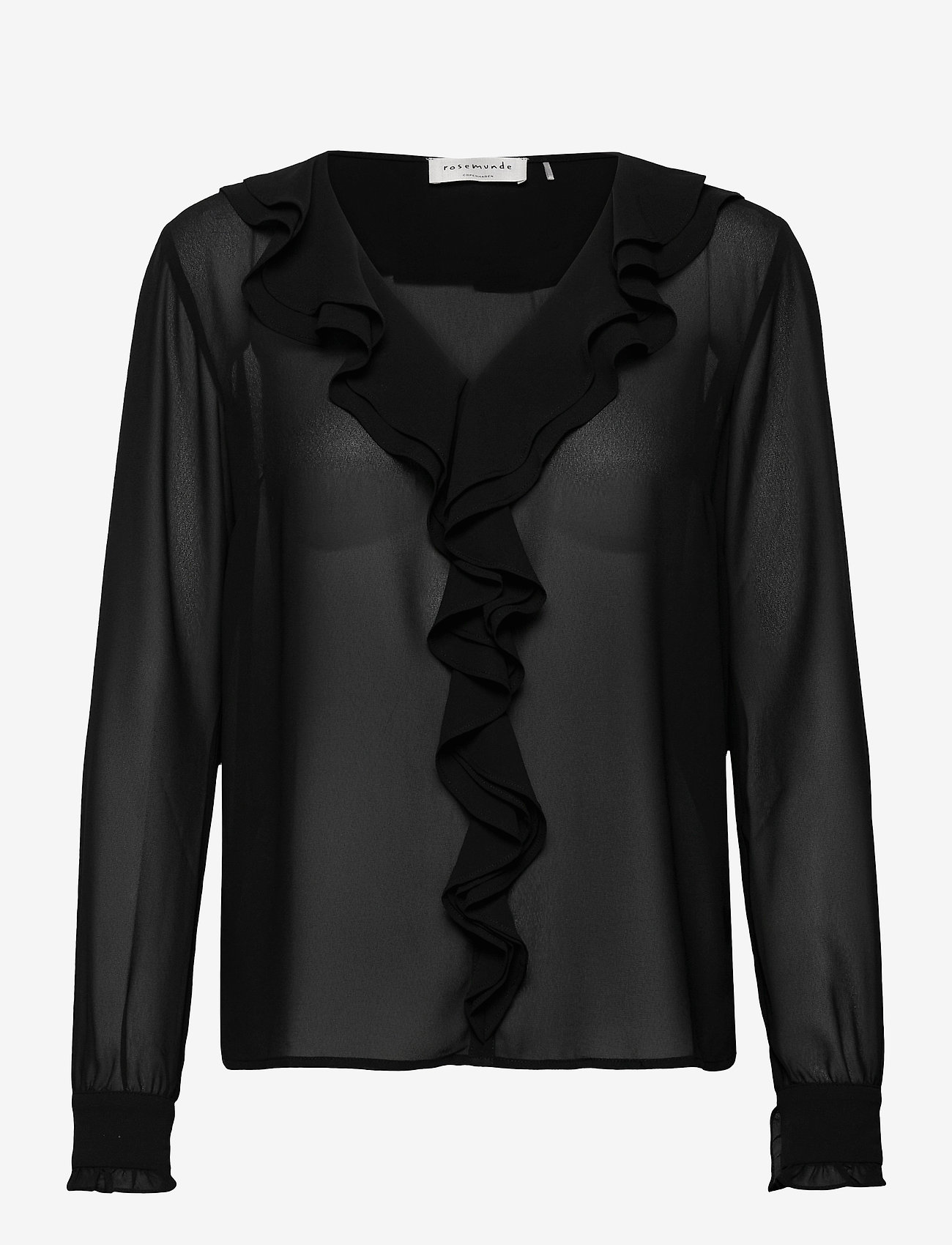 Rosemunde - Recycle polyester blouse ls - black - 0