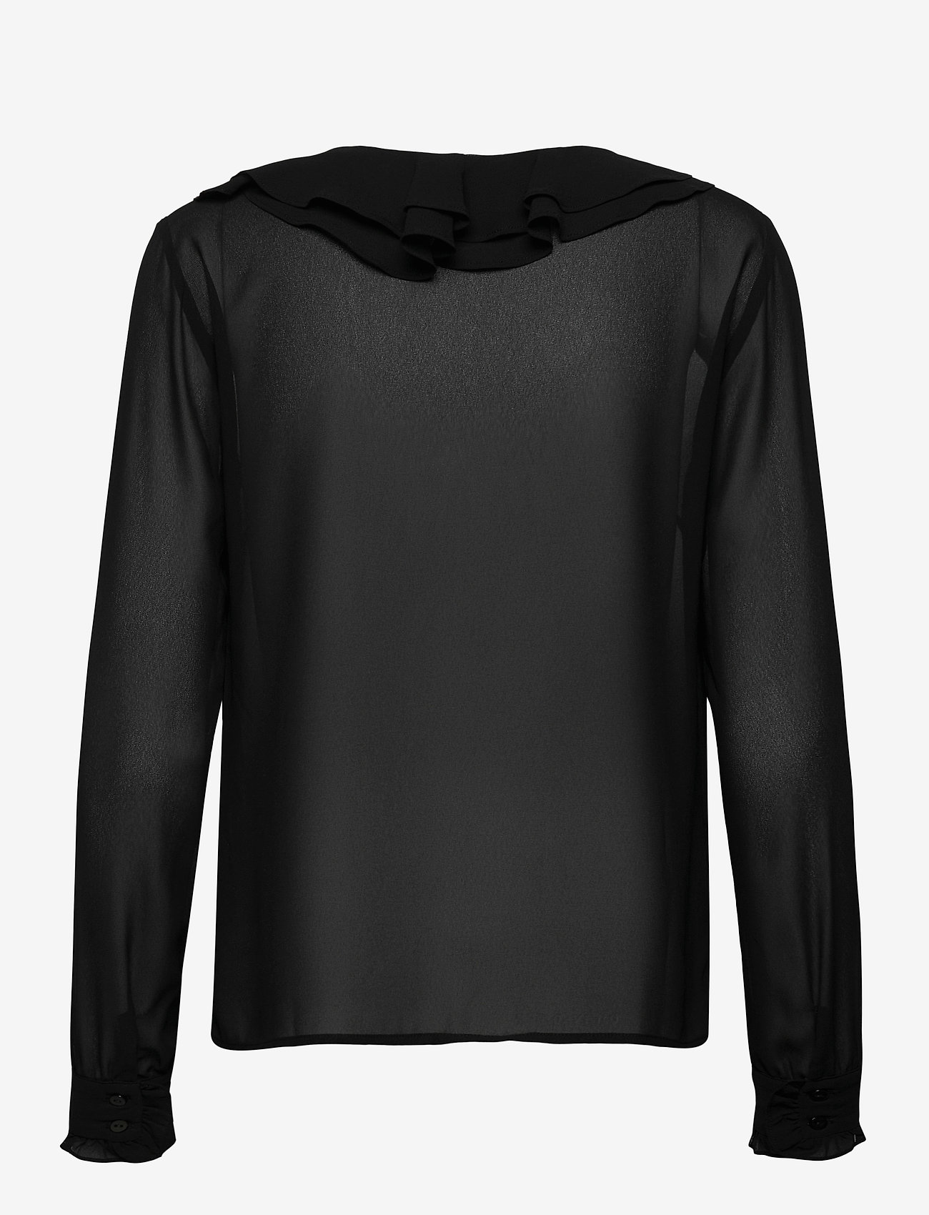 Rosemunde - Recycle polyester blouse ls - black - 1