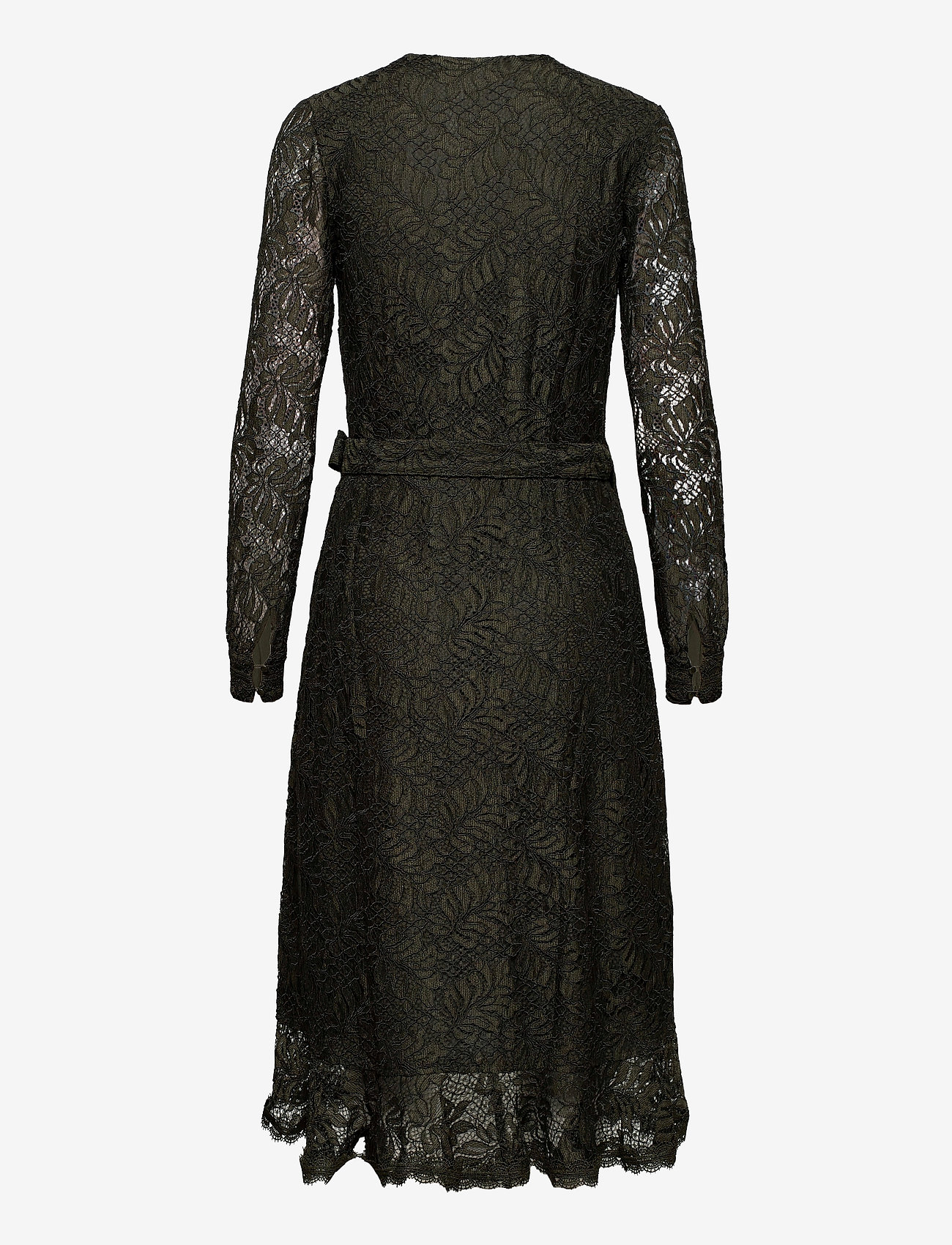 Rosemunde - Dress ls - black green - 1