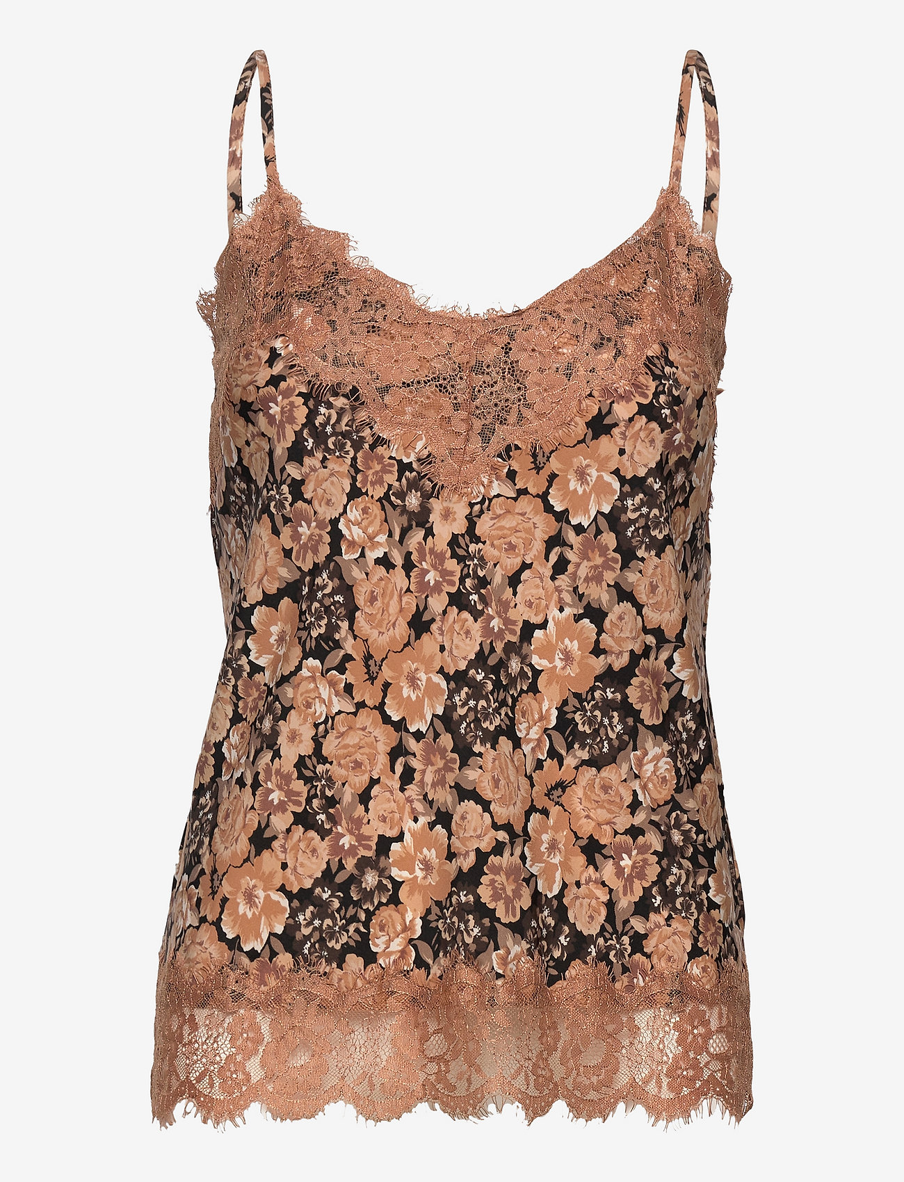 INDIAN TAN ROSES PRINT