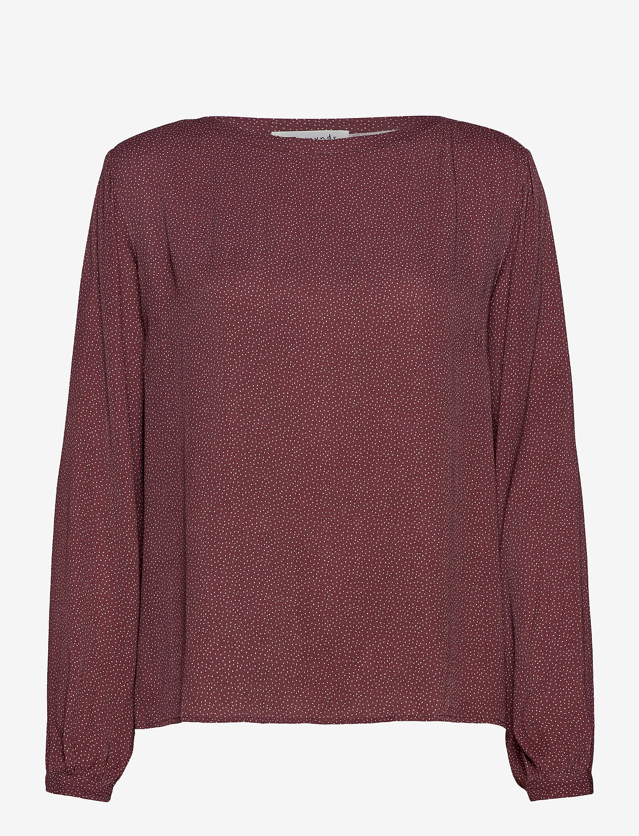 Blouse ls - GRAPE TINY DOT PRINT
