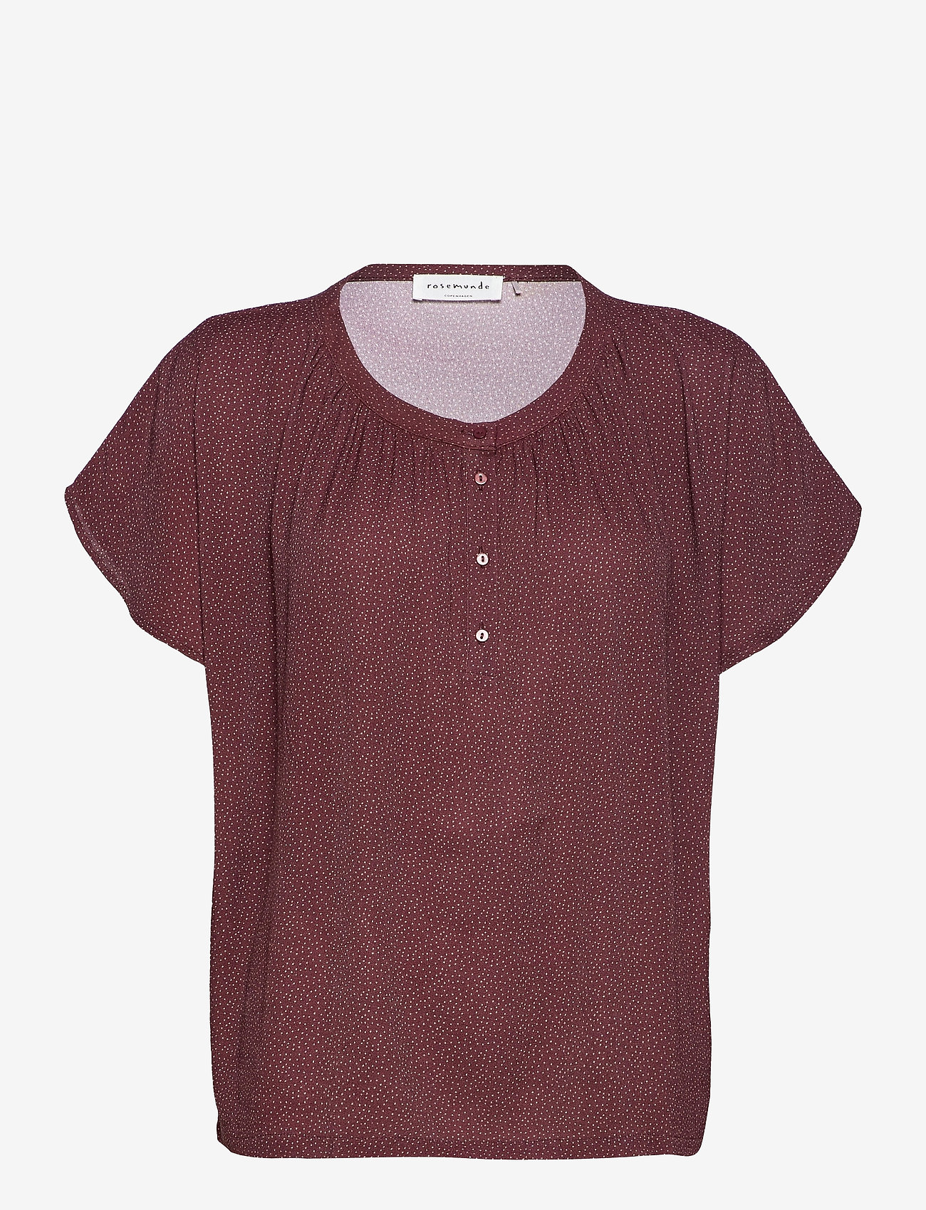 Blouse ss - GRAPE TINY DOT PRINT