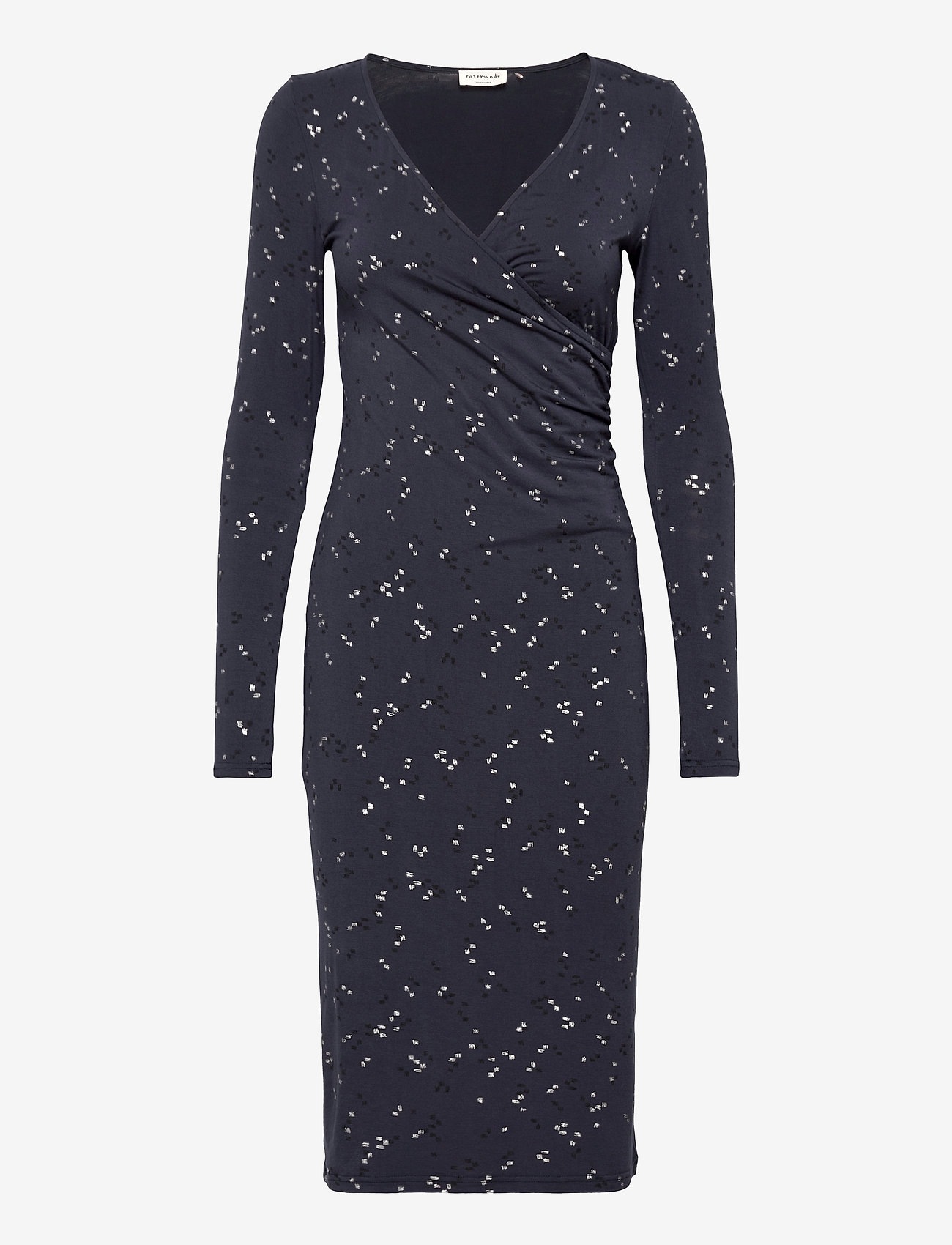 Rosemunde - Dress ls - blue square print - 0