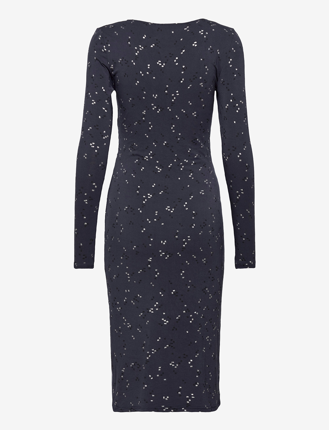 Rosemunde - Dress ls - blue square print - 1
