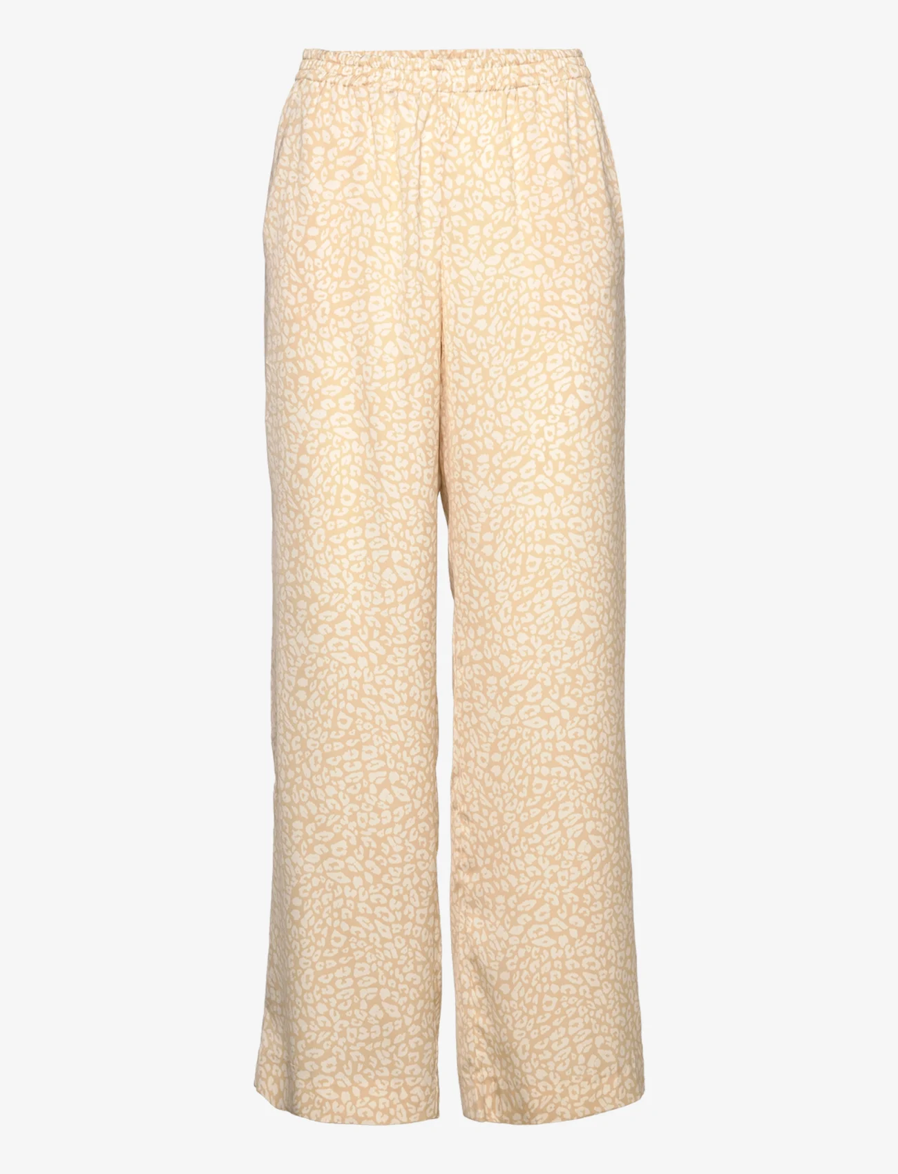 Rosemunde - Recycled polyester trousers - pantalons droits - sand leo print - 0