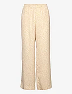 Recycled polyester trousers - SAND LEO PRINT