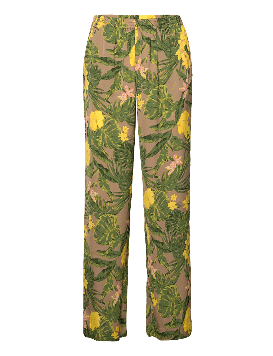 Rosemunde - Recycled polyester trousers - broeken met rechte pijp - tropicana print - 0