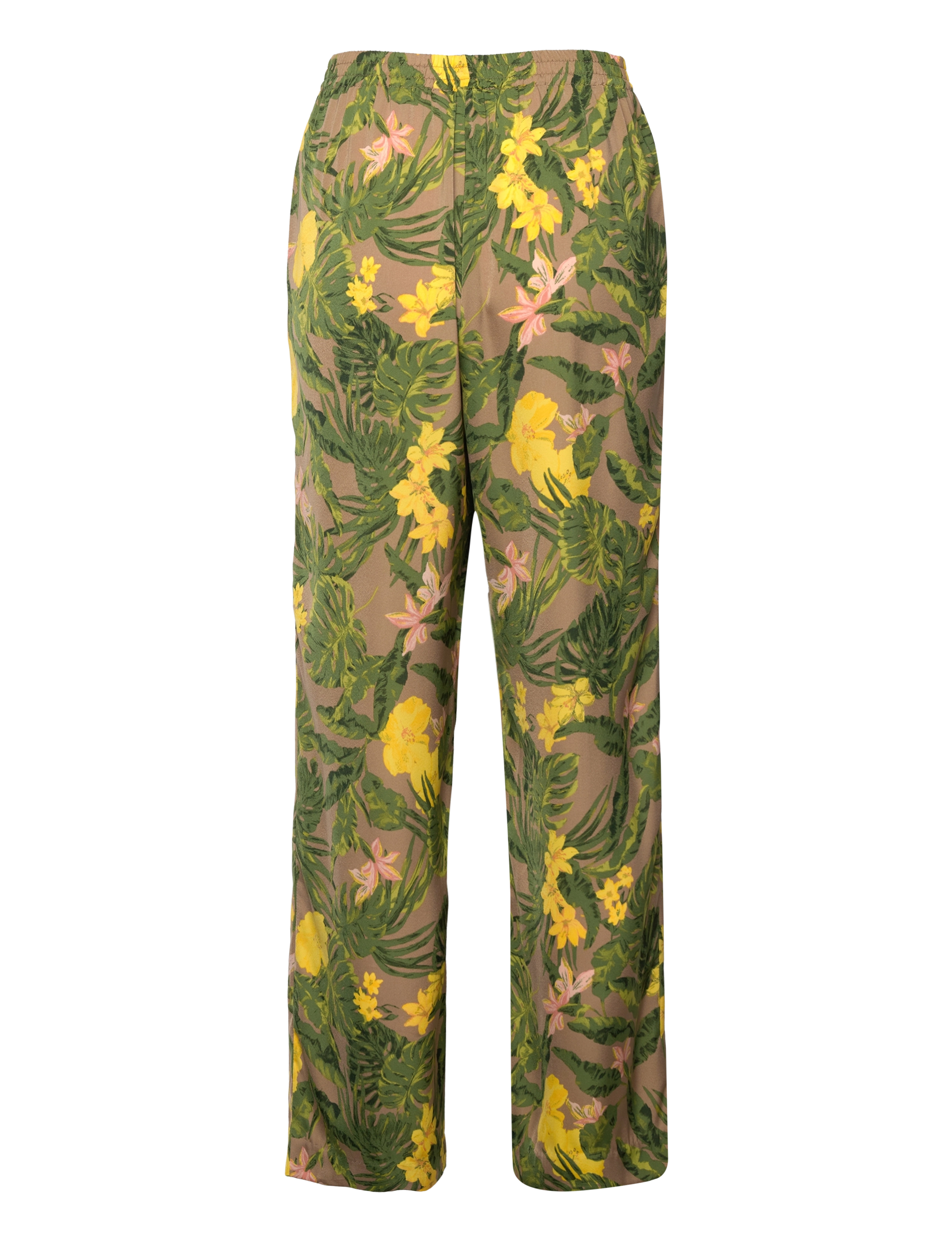 Rosemunde - Recycled polyester trousers - sirge säärega püksid - tropicana print - 1