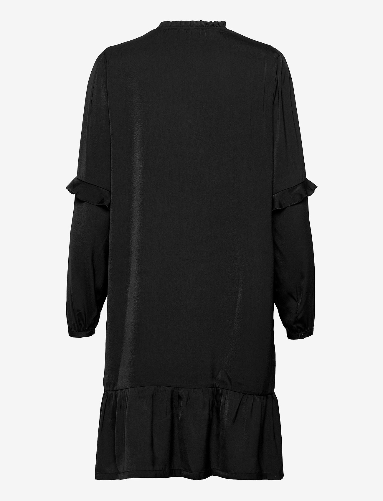 Rosemunde - Recycle polyester dress ls - black - 1