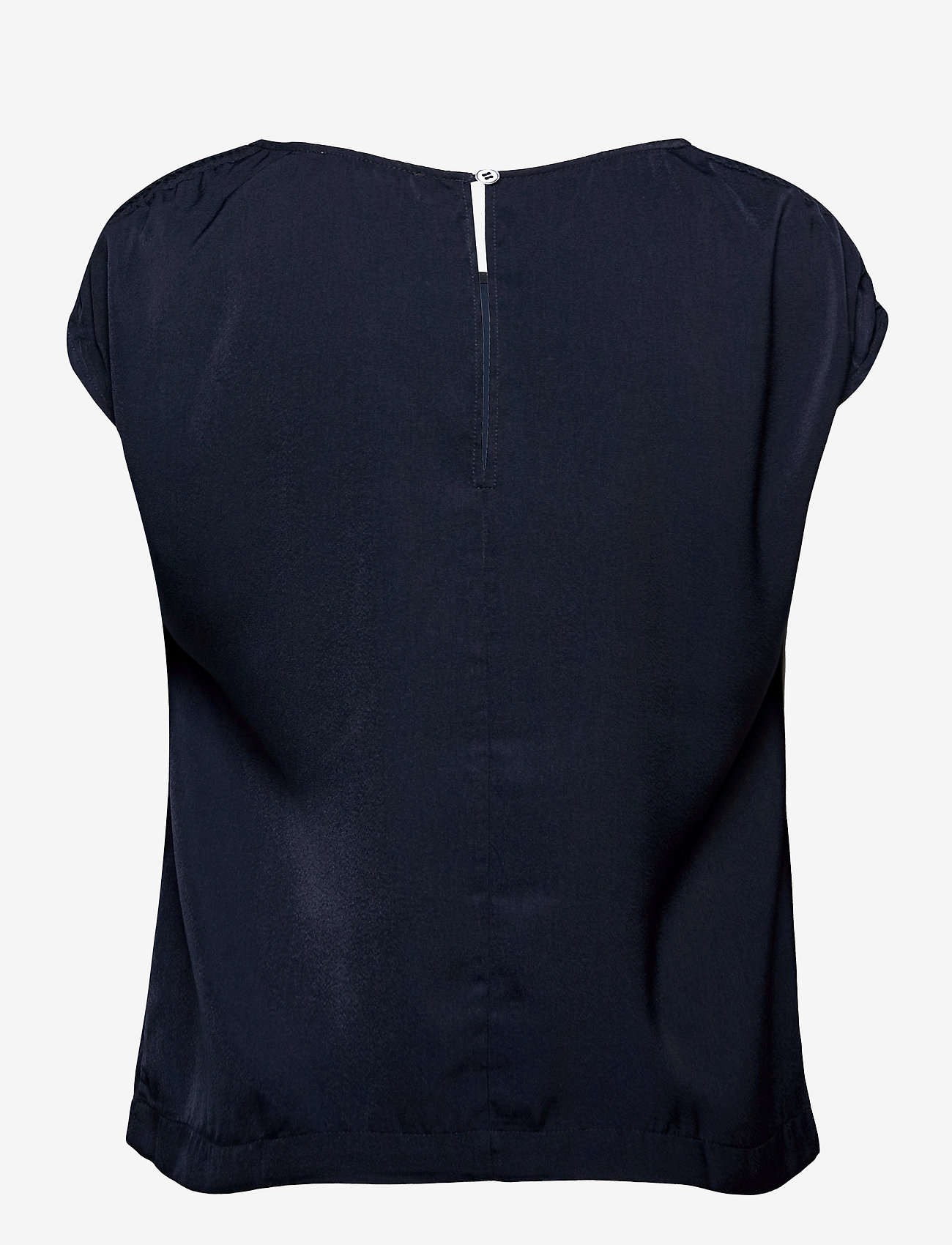 Rosemunde - Recycle polyester blouse ss - dark blue - 1