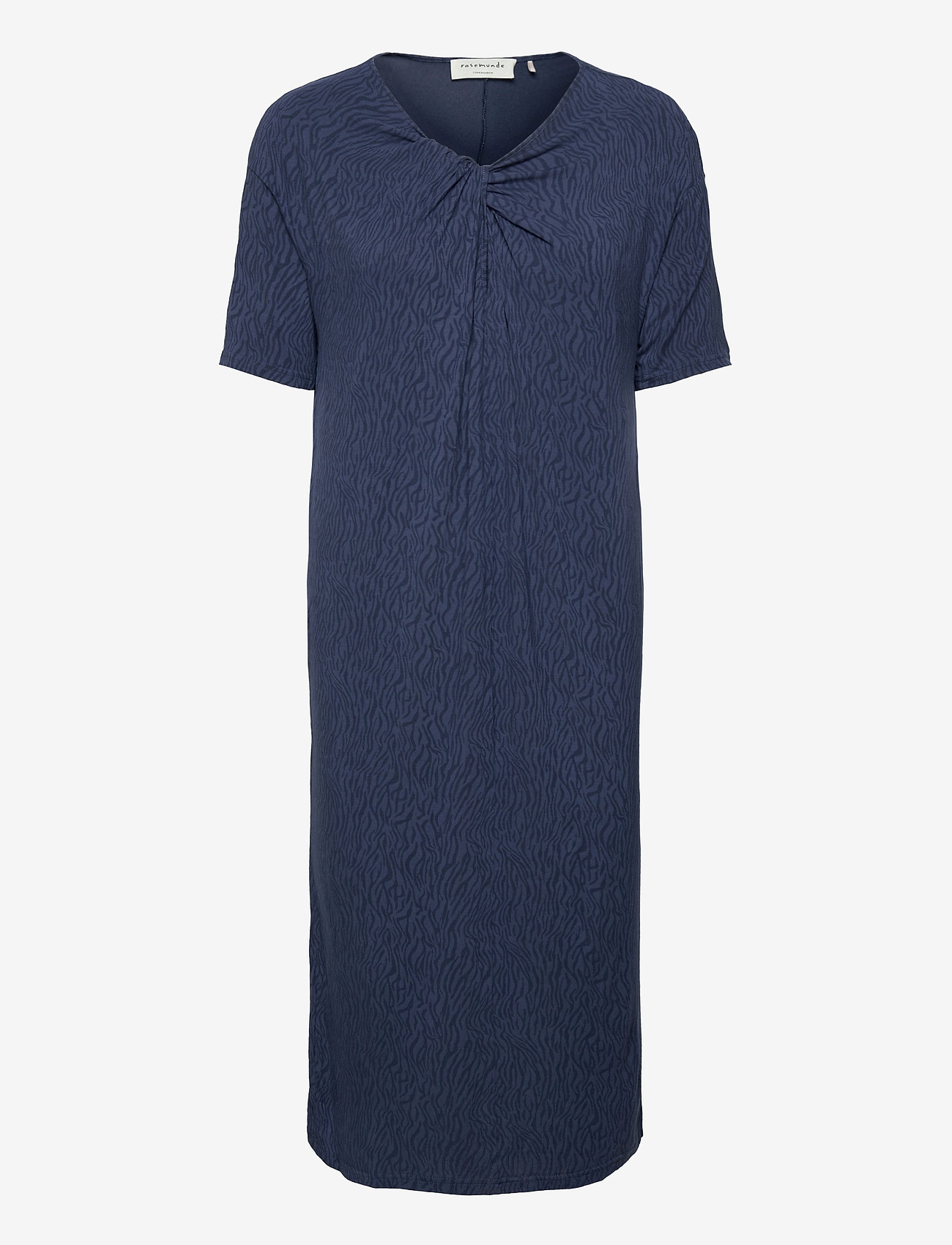 Rosemunde - Dress ss - t-skjortekjoler - blue petit zebra print - 0