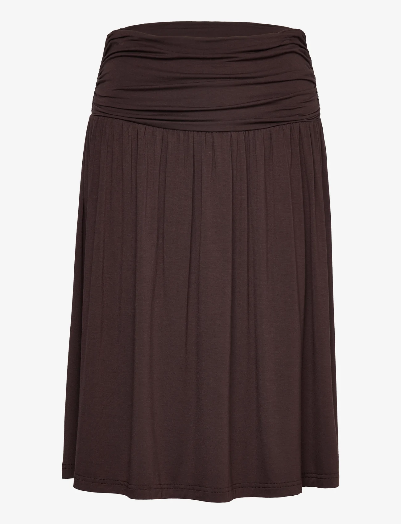 Rosemunde - Skirt - midi kjolar - black brown - 0