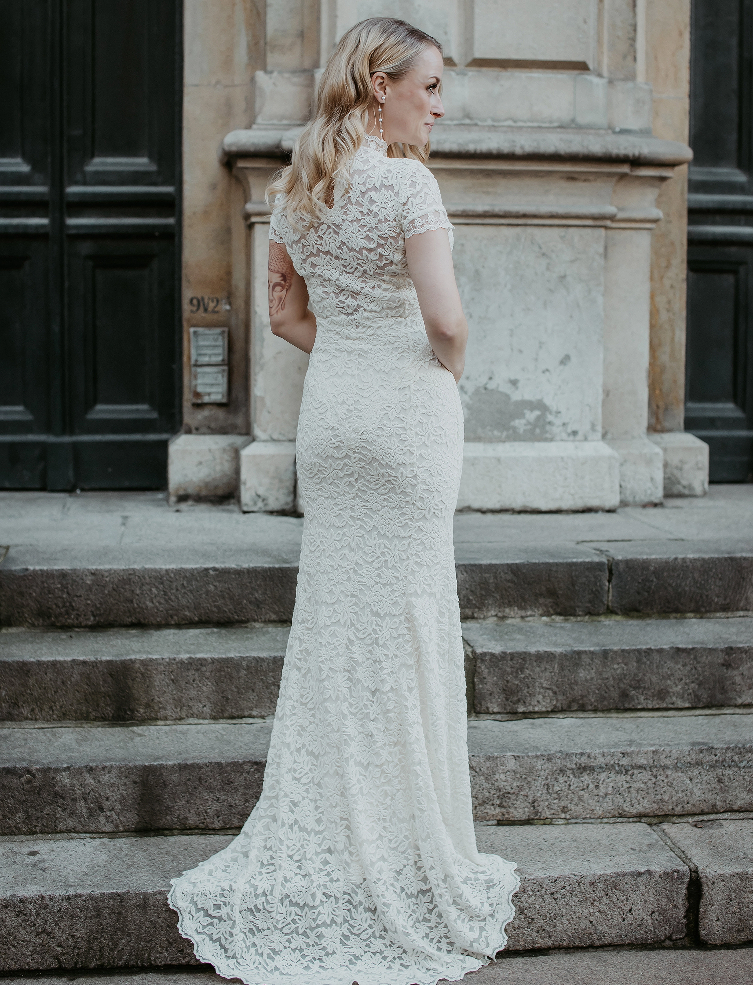 Rosemunde - Dress with train - ivory - 2