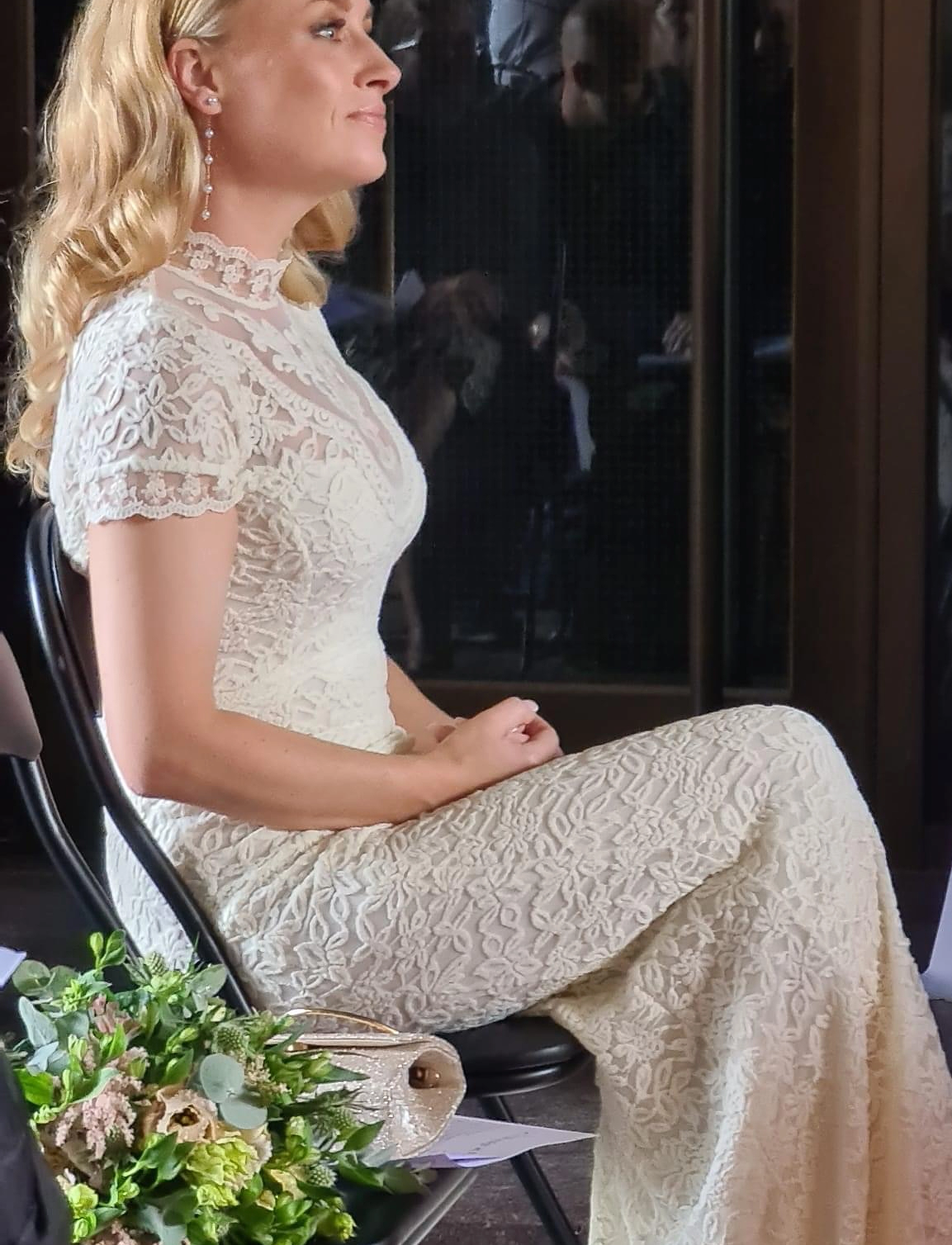 Rosemunde - Dress with train - ivory - 4