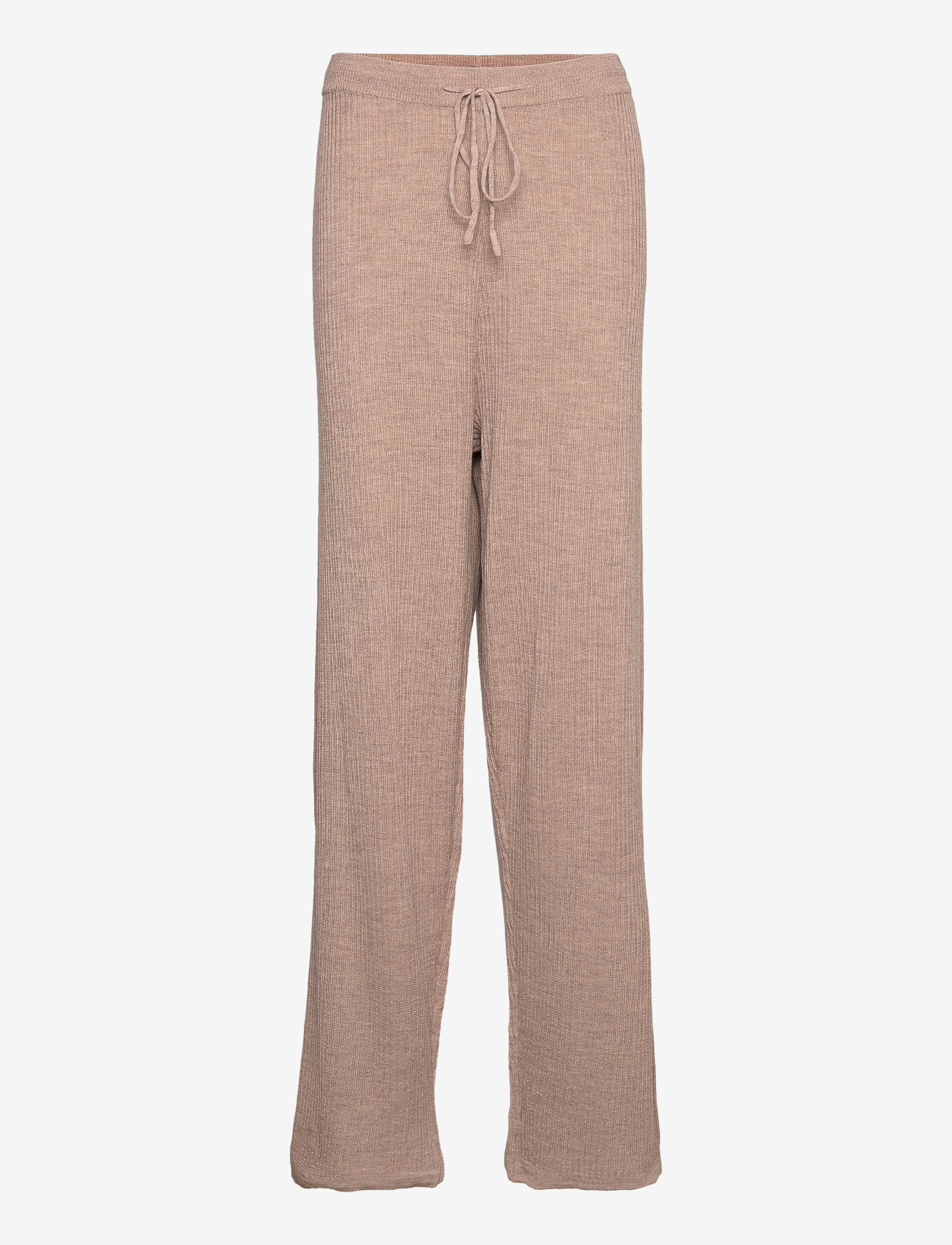 Rosemunde Merino trousers - Trousers - STONE MELANGE / beige