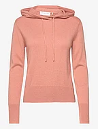 Pullover w/ hoodie - BURNT CORAL