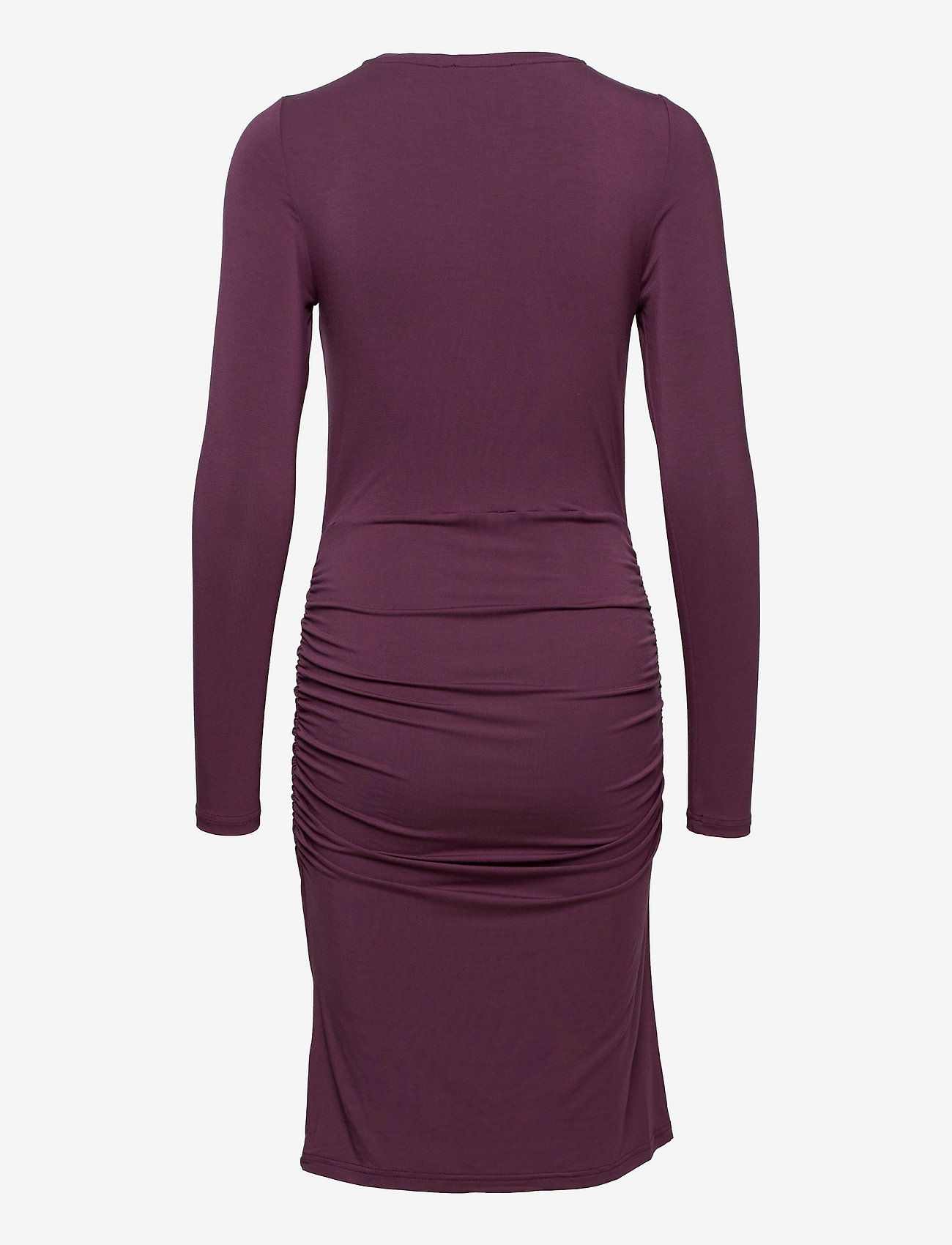 Rosemunde - Dress ls - aubergine - 1