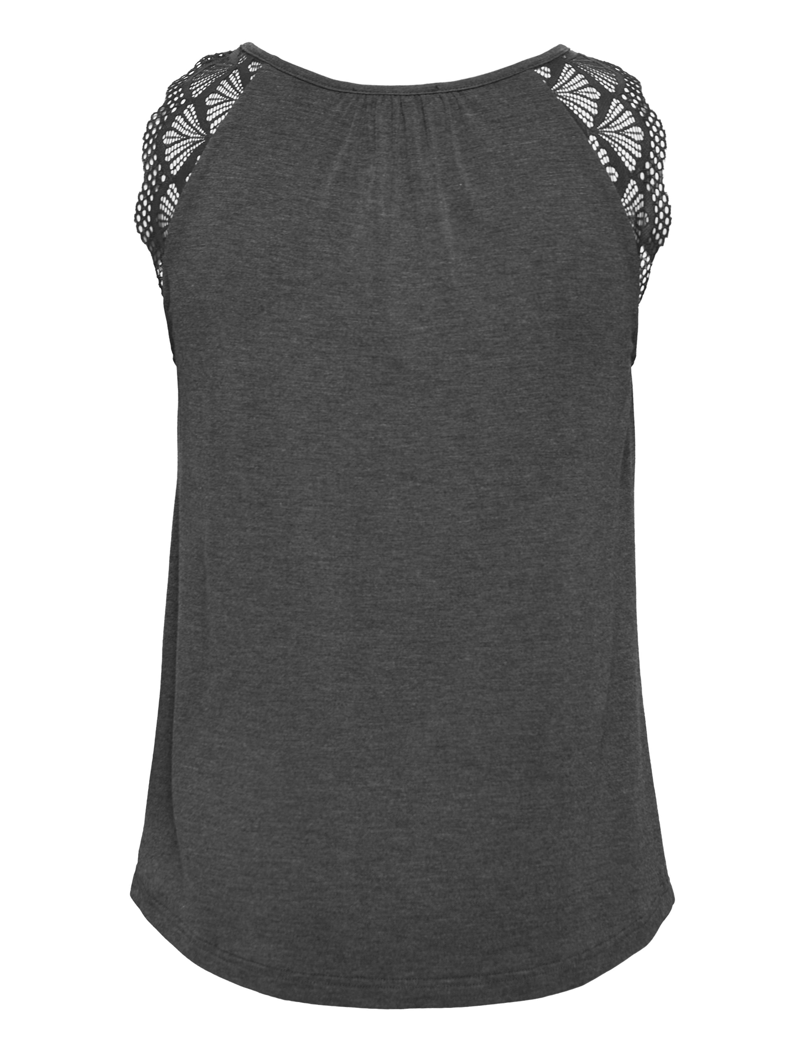 Rosemunde - Top - dark grey melange - 1