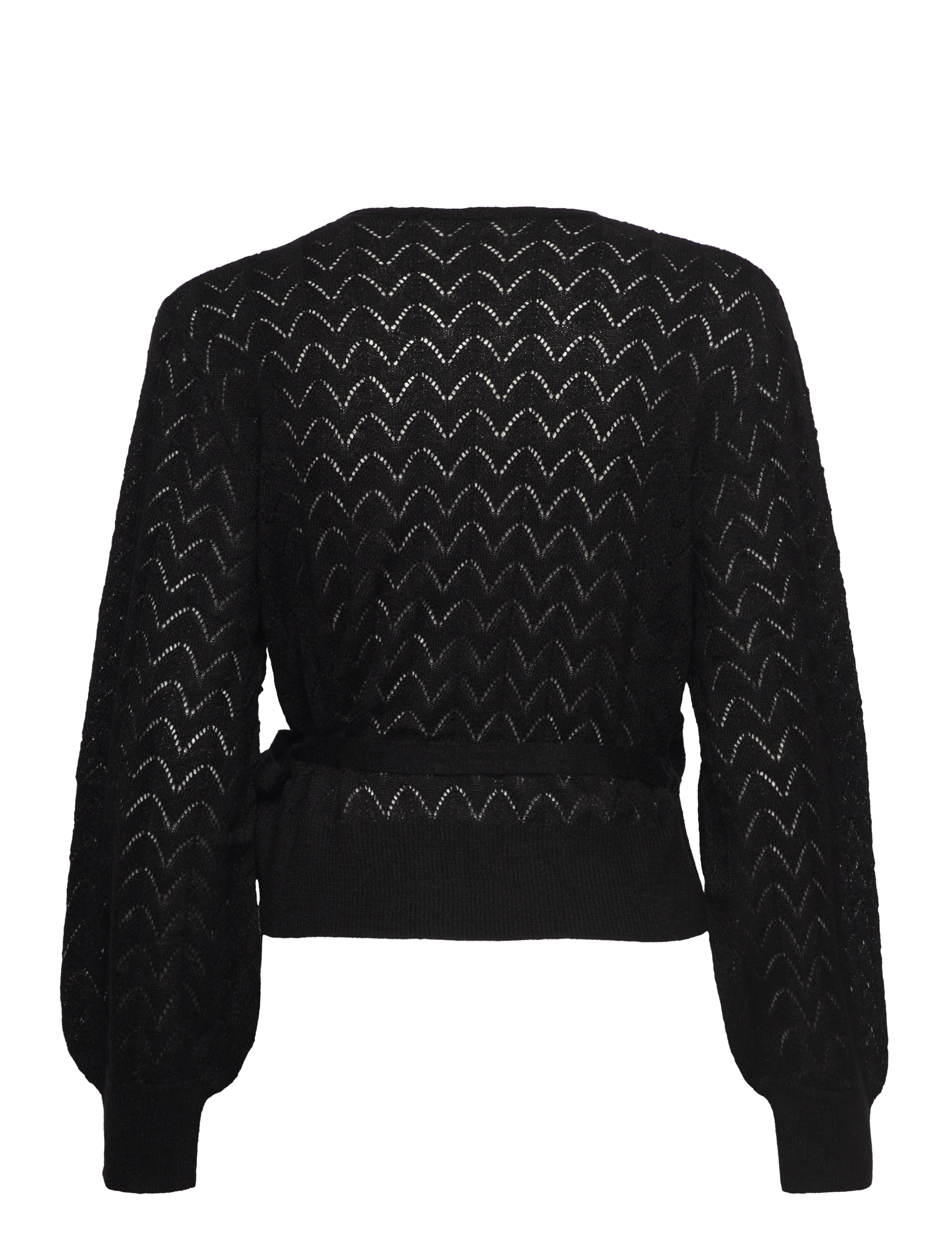 Rosemunde - Partly recycle wrap cardigan - black - 1