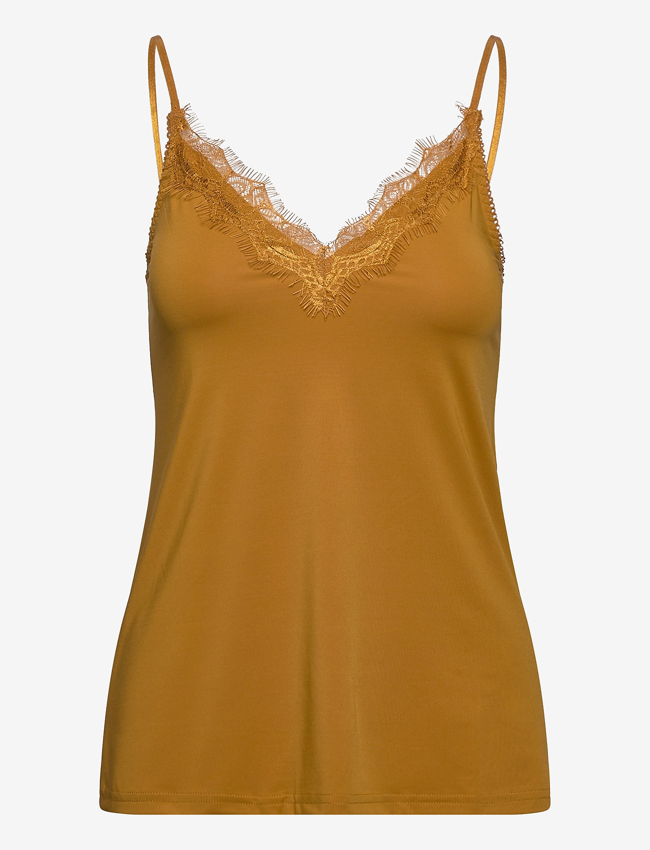 Rosemunde - Strap top - golden mustard - 0