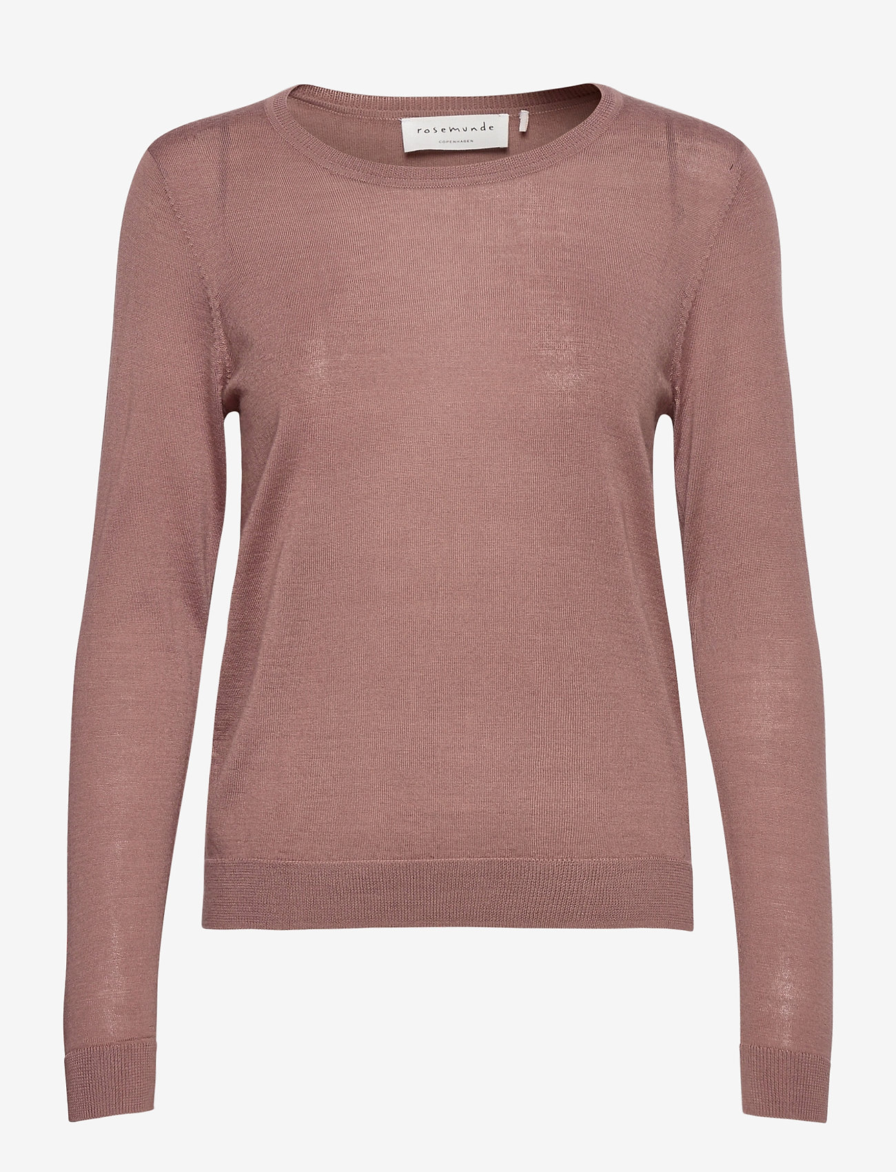 Rosemunde - Merino pullover ls - dusty plum - 0
