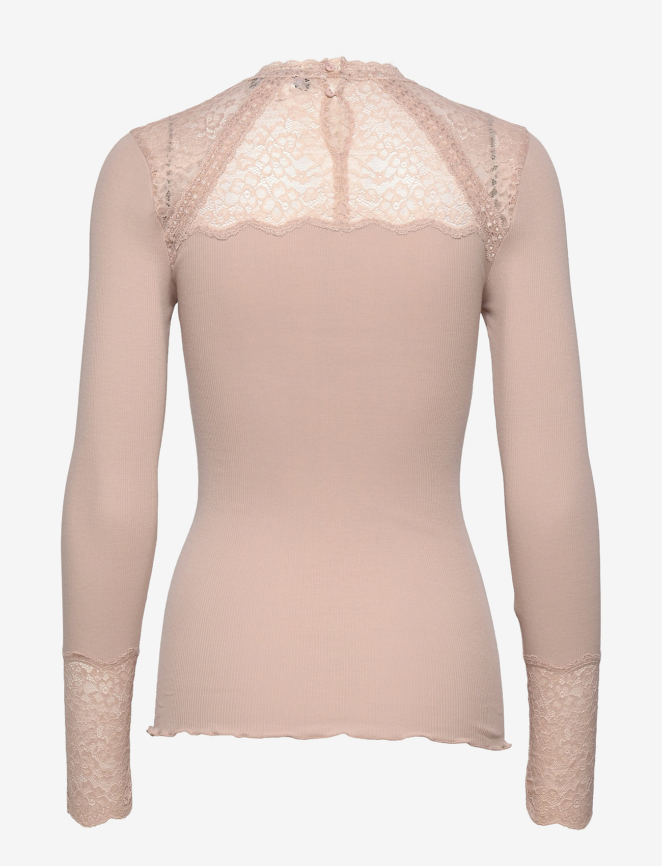 Rosemunde - Organic t-shirt ls w/lace - vintage powder - 1