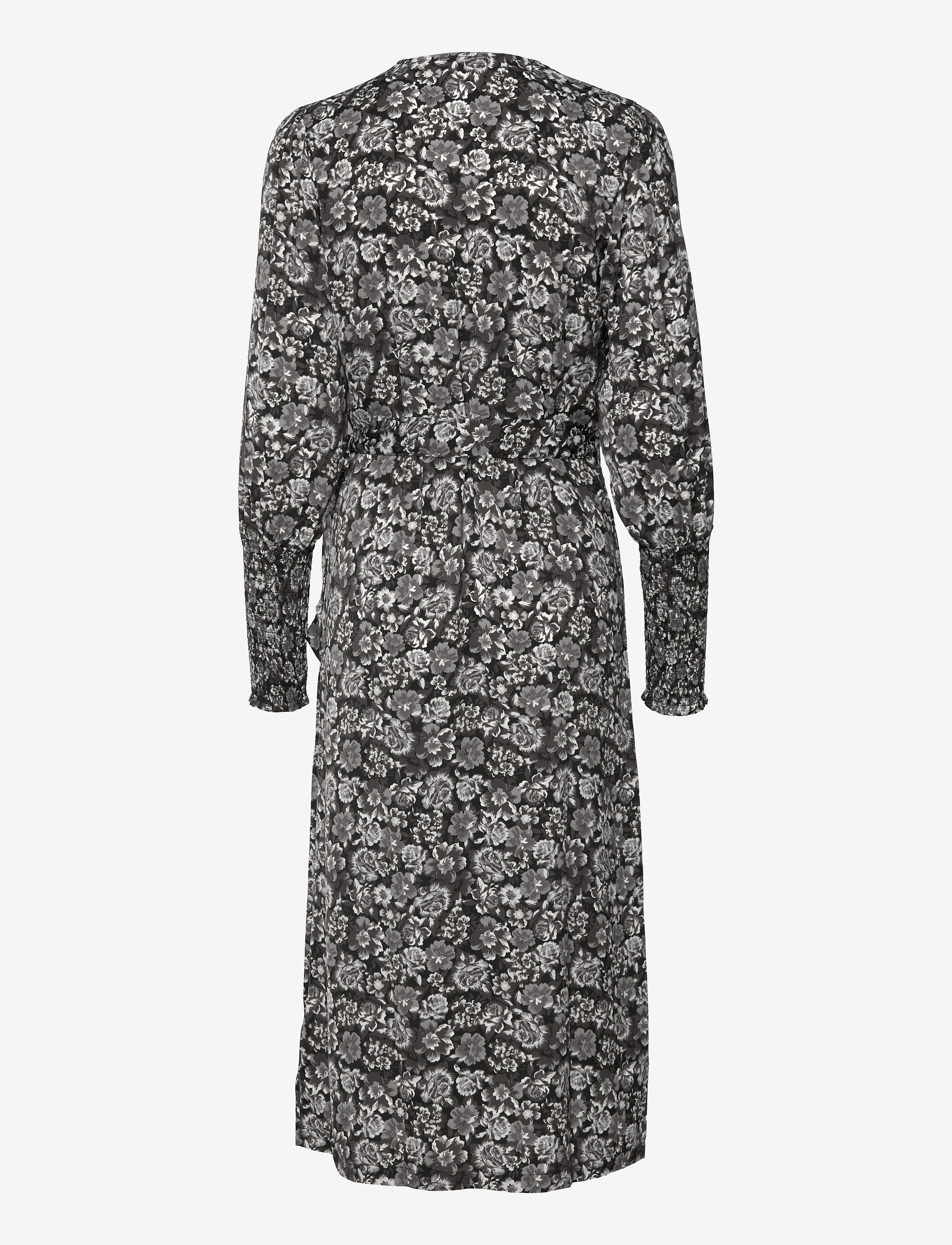 Rosemunde - Recycled polyester dress ls - midi-kleider - raven roses print - 1