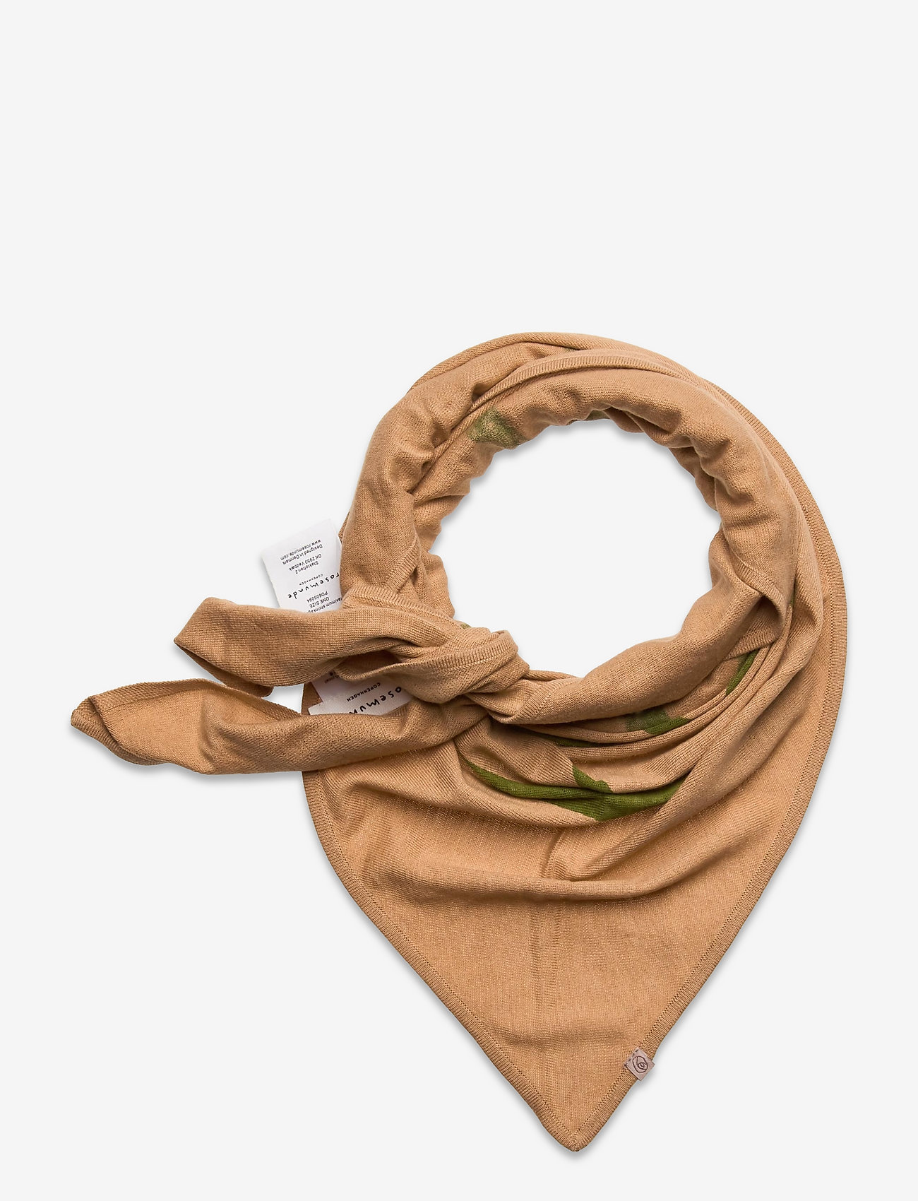 Rosemunde - Scarf - tan w/ lake moss - 0