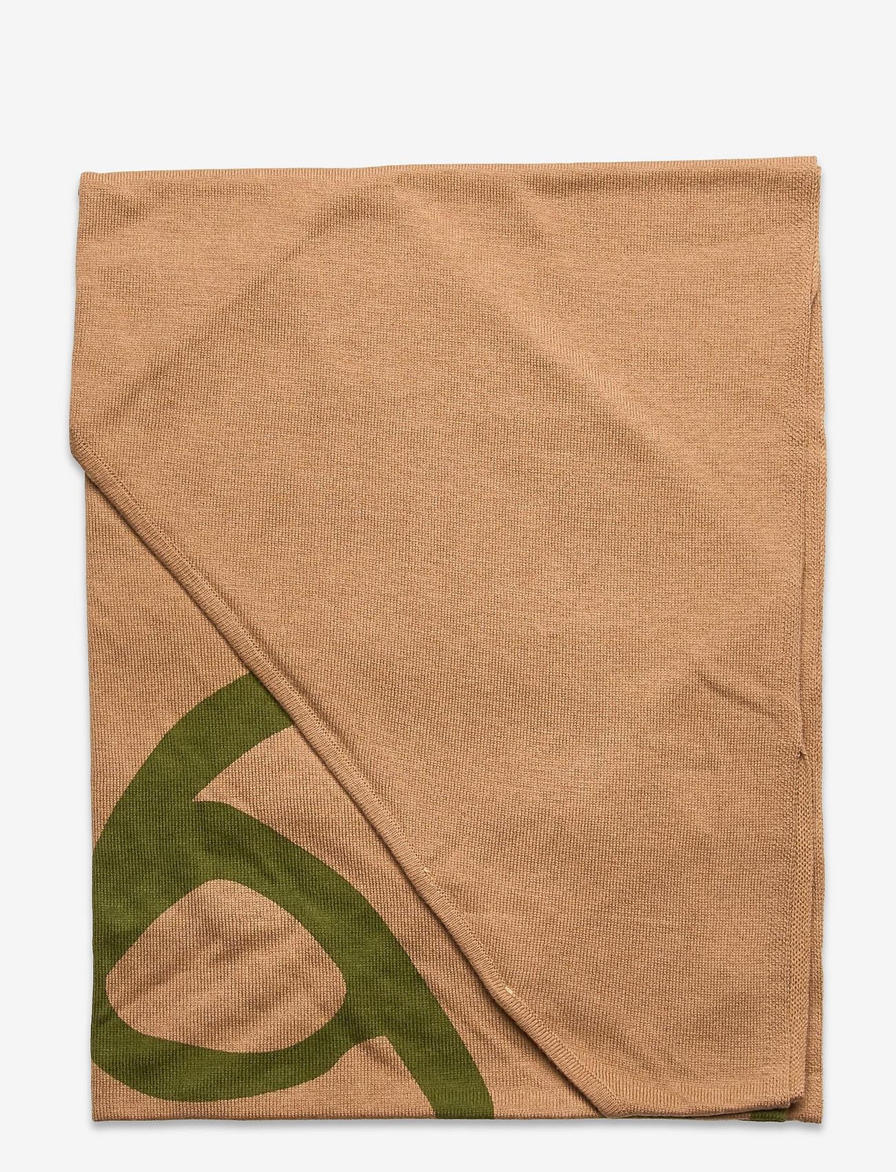 Rosemunde - Scarf - tan w/ lake moss - 1