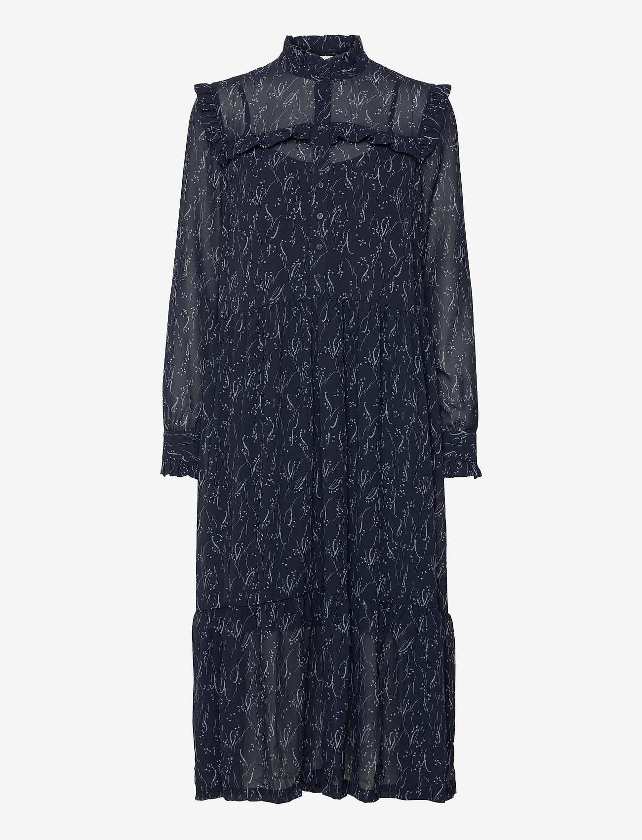 DARK BLUE MEADOW PRINT