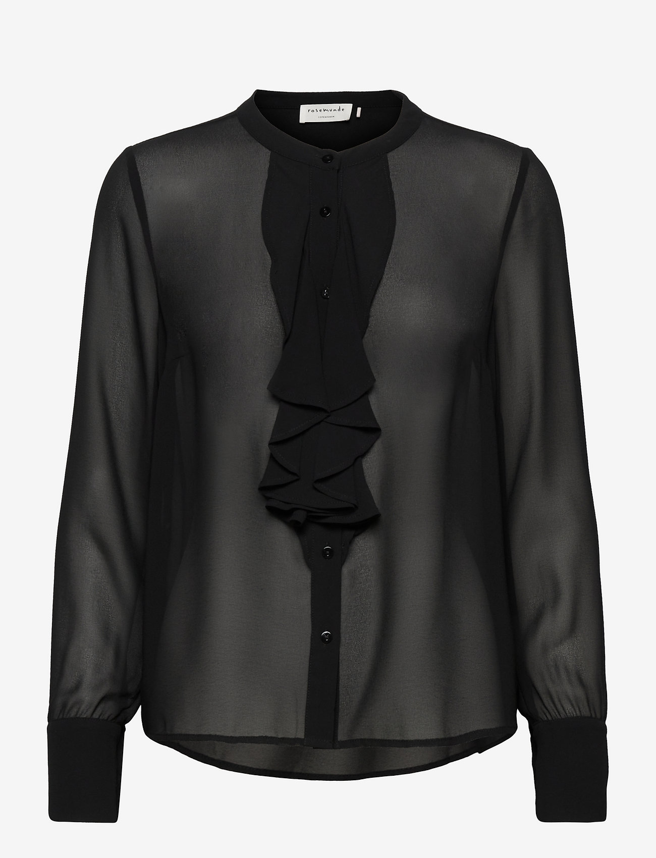Rosemunde - Recycled polyester shirt ls - black - 0