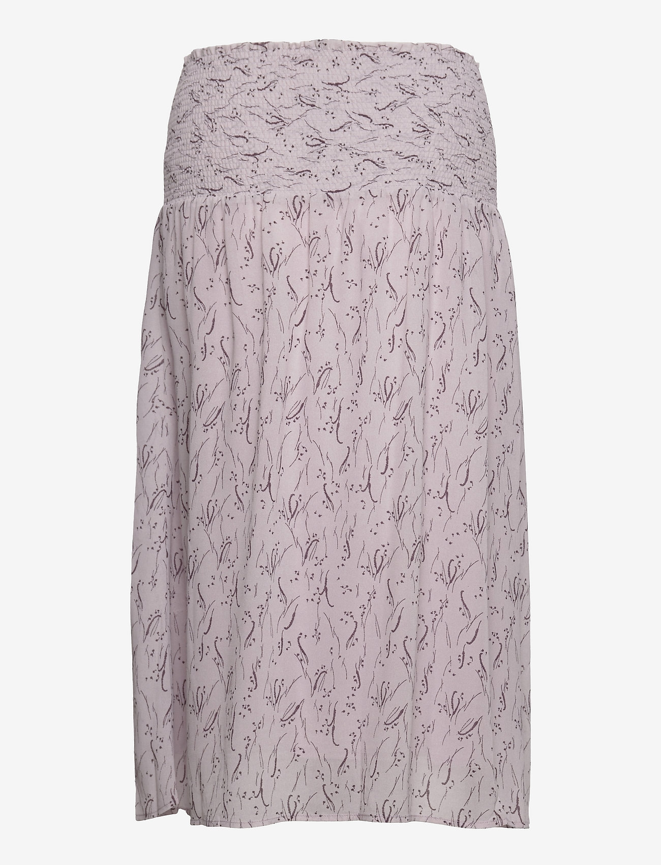 Rosemunde - Recycled polyester skirt - iris purple meadow print - 1