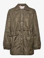 Recycle polyester jacket - OLIVE NIGHT