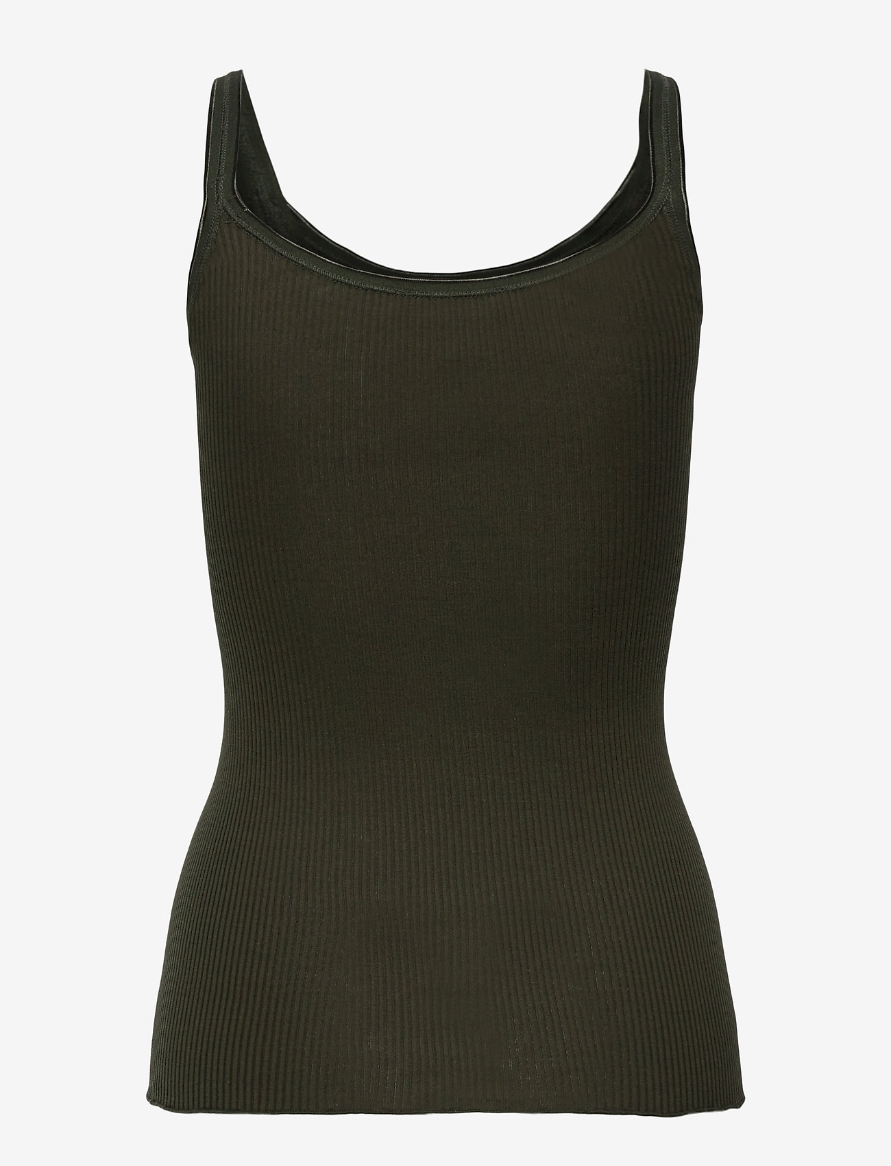Rosemunde - Silk top w/ elastic - black green - 1