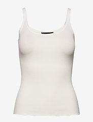 Rosemunde - Silk top w/ elastic - mouwloze tops - new white - 0