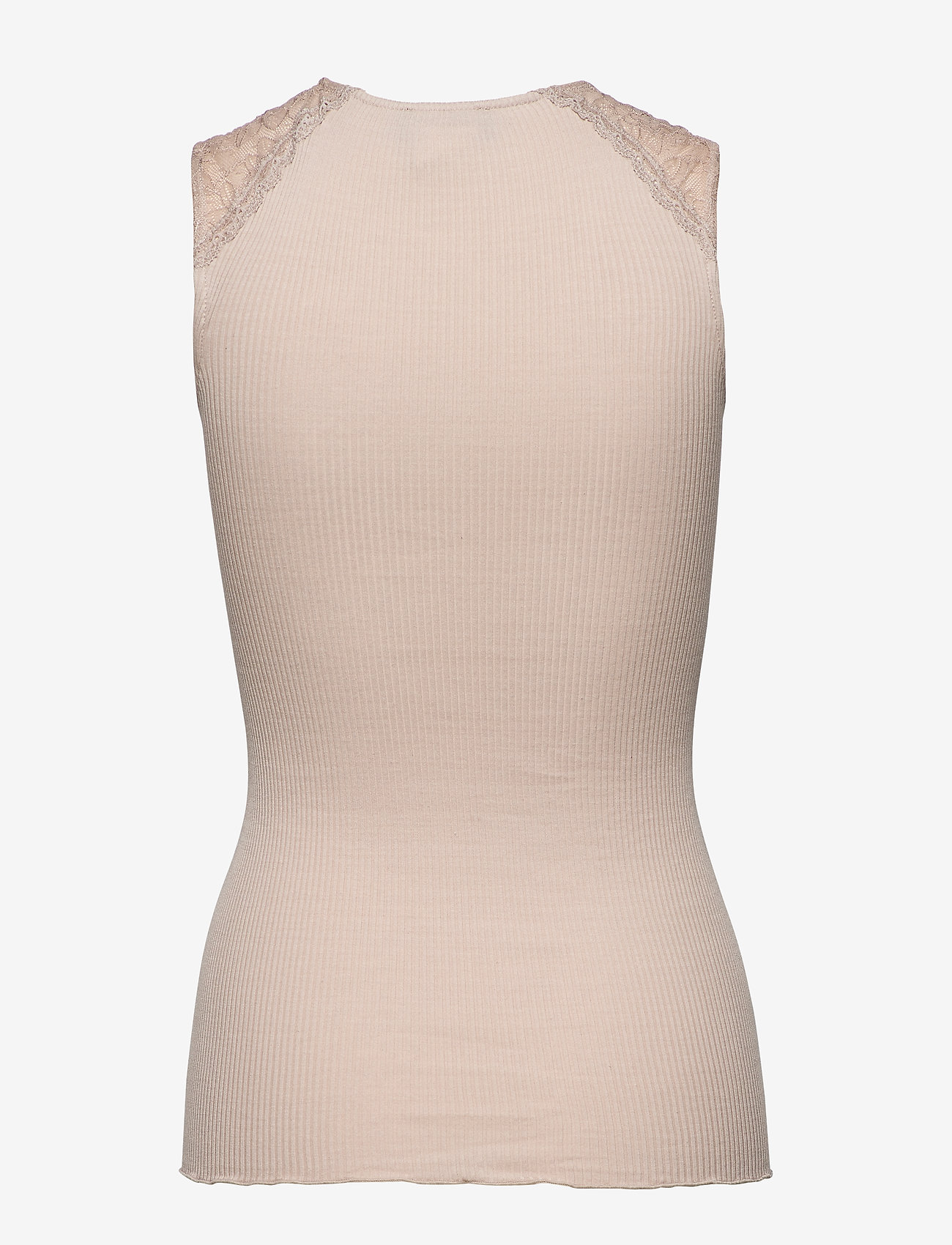 Rosemunde - Silk top regular w/ lace - cacao - 1