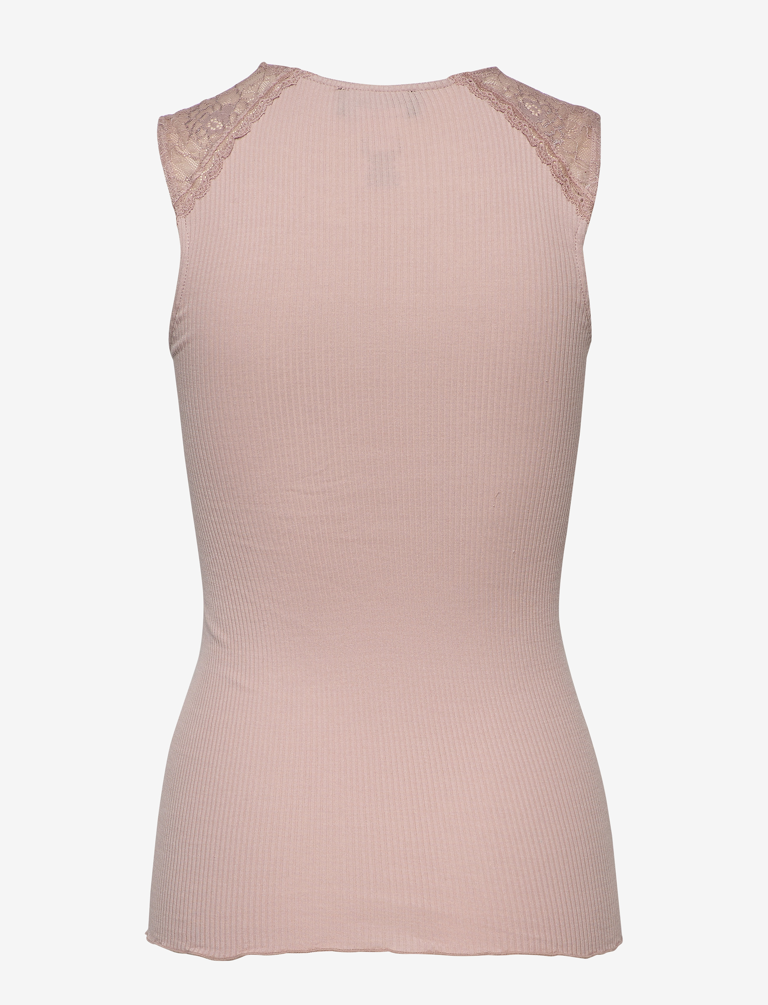 Rosemunde - Silk top regular w/ lace - vintage powder - 1