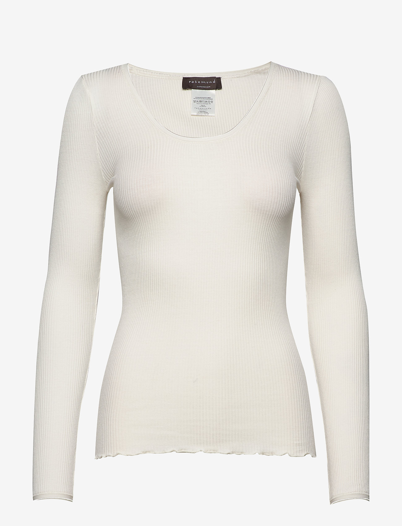 Rosemunde - Silk t-shirt - ivory - 0